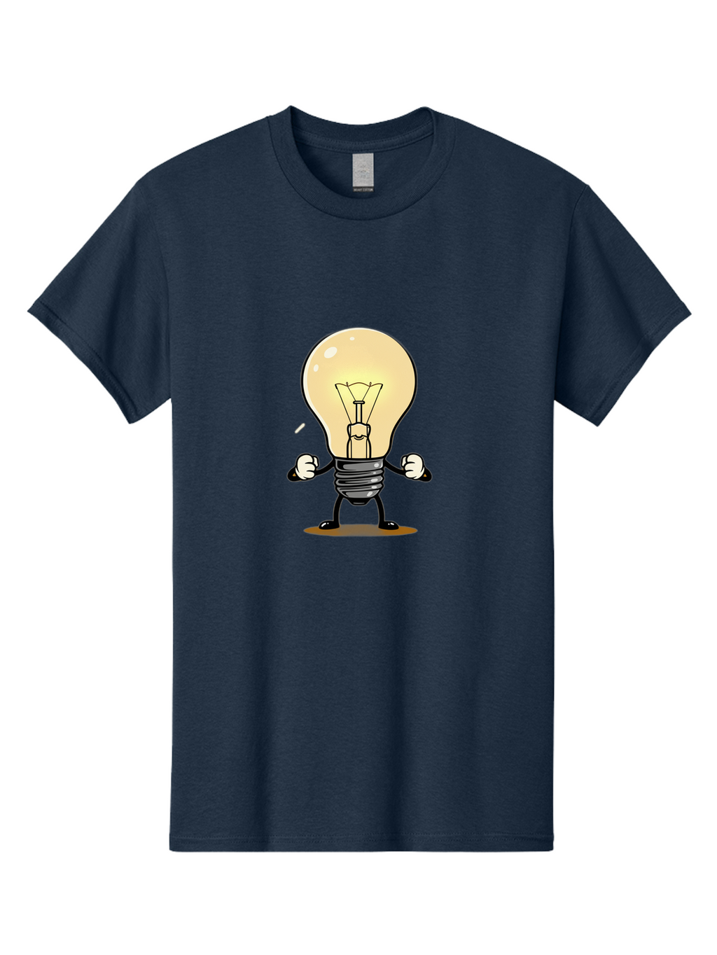 Light-Bulb-Character Men'S Graphic Tee, 100% Cotton, Comfortable Casual Summer Wear, Machine Washable, Vintage Camera, Old Camera, Antique Camera, Black Camera, Classic Photography, Photography Equipment, Nostalgic Device, Film Camera, Bam765