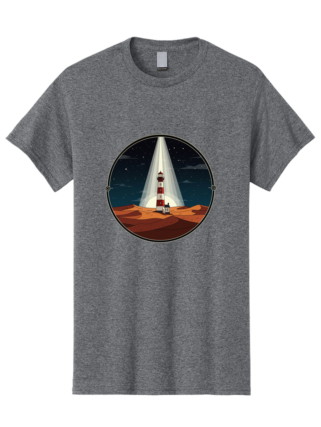Lighthouse-1 Men'S Graphic Tee, 100% Cotton, Comfortable Casual Summer Wear, Machine Washable, Vintage Camera, Old Camera, Antique Camera, Black Camera, Classic Photography, Photography Equipment, Nostalgic Device, Film Camera, Camera Art Bam768