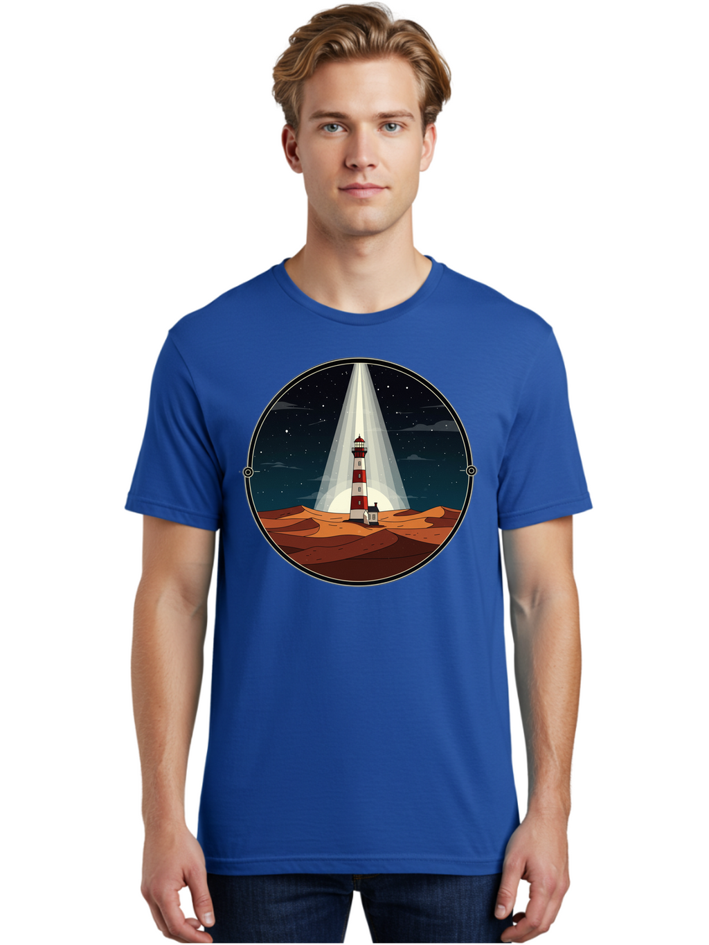 Lighthouse-1 Men'S Graphic Tee, 100% Cotton, Comfortable Casual Summer Wear, Machine Washable, Vintage Camera, Old Camera, Antique Camera, Black Camera, Classic Photography, Photography Equipment, Nostalgic Device, Film Camera, Camera Art Bam768