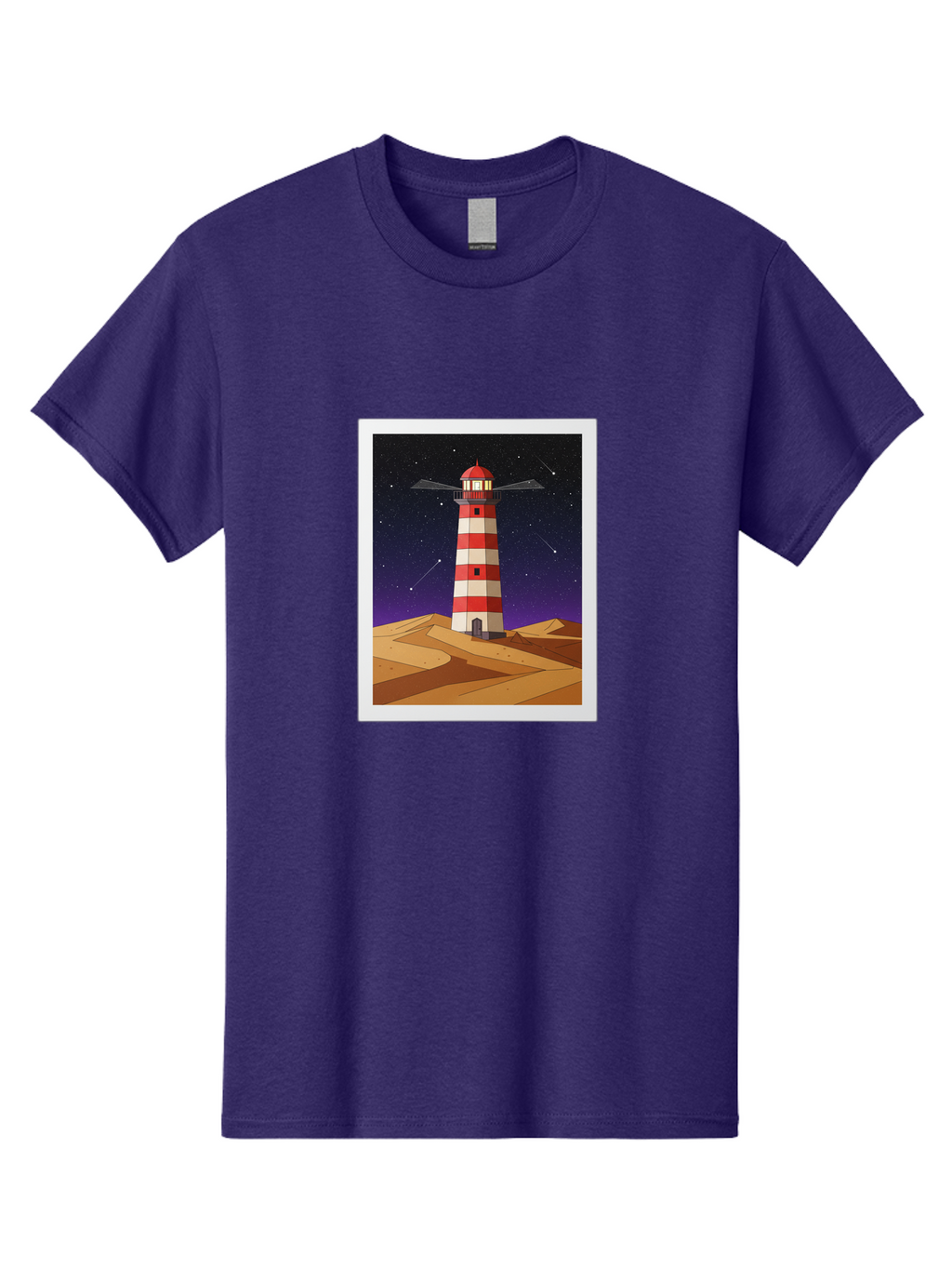 Lighthouse-2 Men'S Graphic Tee, 100% Cotton, Comfortable Casual Summer Wear, Machine Washable, Vintage Camera, Old Camera, Antique Camera, Black Camera, Classic Photography, Photography Equipment, Nostalgic Device, Film Camera, Camera Art Bam769