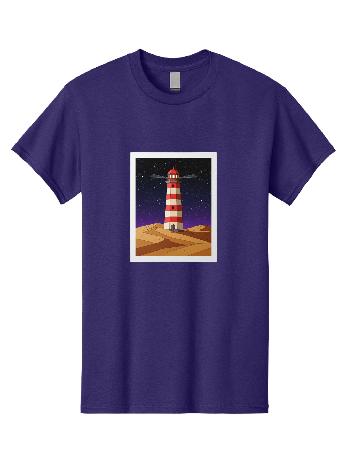 Lighthouse-2 Men'S Graphic Tee, 100% Cotton, Comfortable Casual Summer Wear, Machine Washable, Vintage Camera, Old Camera, Antique Camera, Black Camera, Classic Photography, Photography Equipment, Nostalgic Device, Film Camera, Camera Art Bam769