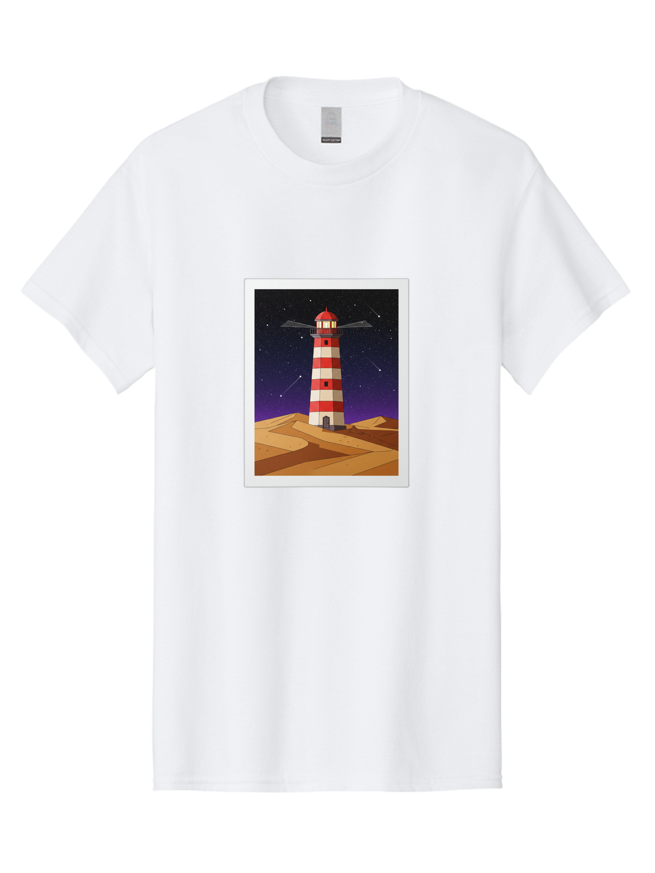 Lighthouse-2 Men'S Graphic Tee, 100% Cotton, Comfortable Casual Summer Wear, Machine Washable, Vintage Camera, Old Camera, Antique Camera, Black Camera, Classic Photography, Photography Equipment, Nostalgic Device, Film Camera, Camera Art Bam769