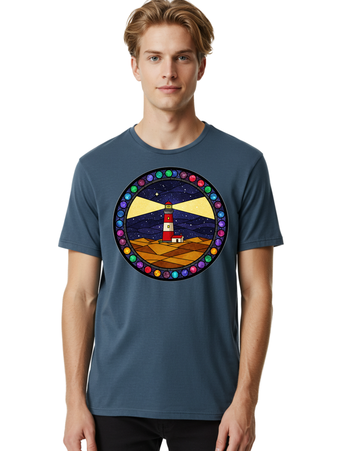 Lighthouse Men'S Graphic Tee, 100% Cotton, Comfortable Casual Summer Wear, Machine Washable, Vintage Camera, Old Camera, Antique Camera, Black Camera, Classic Photography, Photography Equipment, Nostalgic Device, Film Camera, Camera Art Bam770