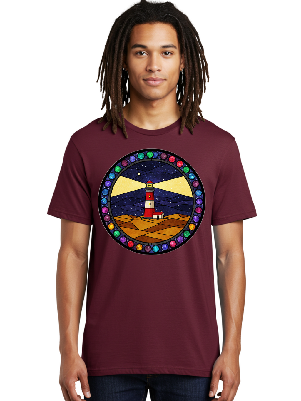 Lighthouse Men'S Graphic Tee, 100% Cotton, Comfortable Casual Summer Wear, Machine Washable, Vintage Camera, Old Camera, Antique Camera, Black Camera, Classic Photography, Photography Equipment, Nostalgic Device, Film Camera, Camera Art Bam770