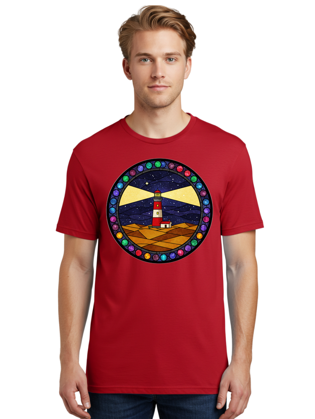Lighthouse Men'S Graphic Tee, 100% Cotton, Comfortable Casual Summer Wear, Machine Washable, Vintage Camera, Old Camera, Antique Camera, Black Camera, Classic Photography, Photography Equipment, Nostalgic Device, Film Camera, Camera Art Bam770