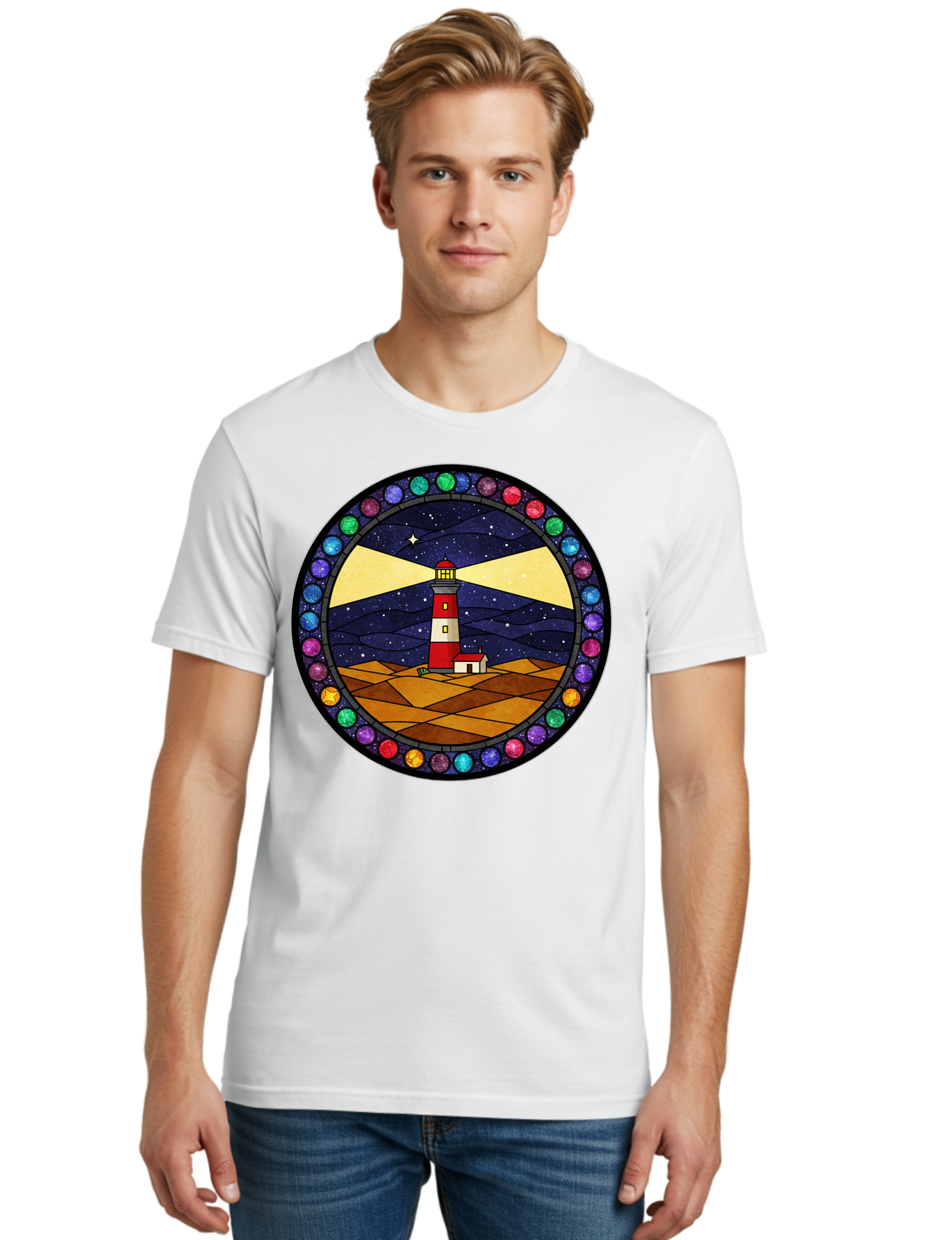 Lighthouse Men'S Graphic Tee, 100% Cotton, Comfortable Casual Summer Wear, Machine Washable, Vintage Camera, Old Camera, Antique Camera, Black Camera, Classic Photography, Photography Equipment, Nostalgic Device, Film Camera, Camera Art Bam770