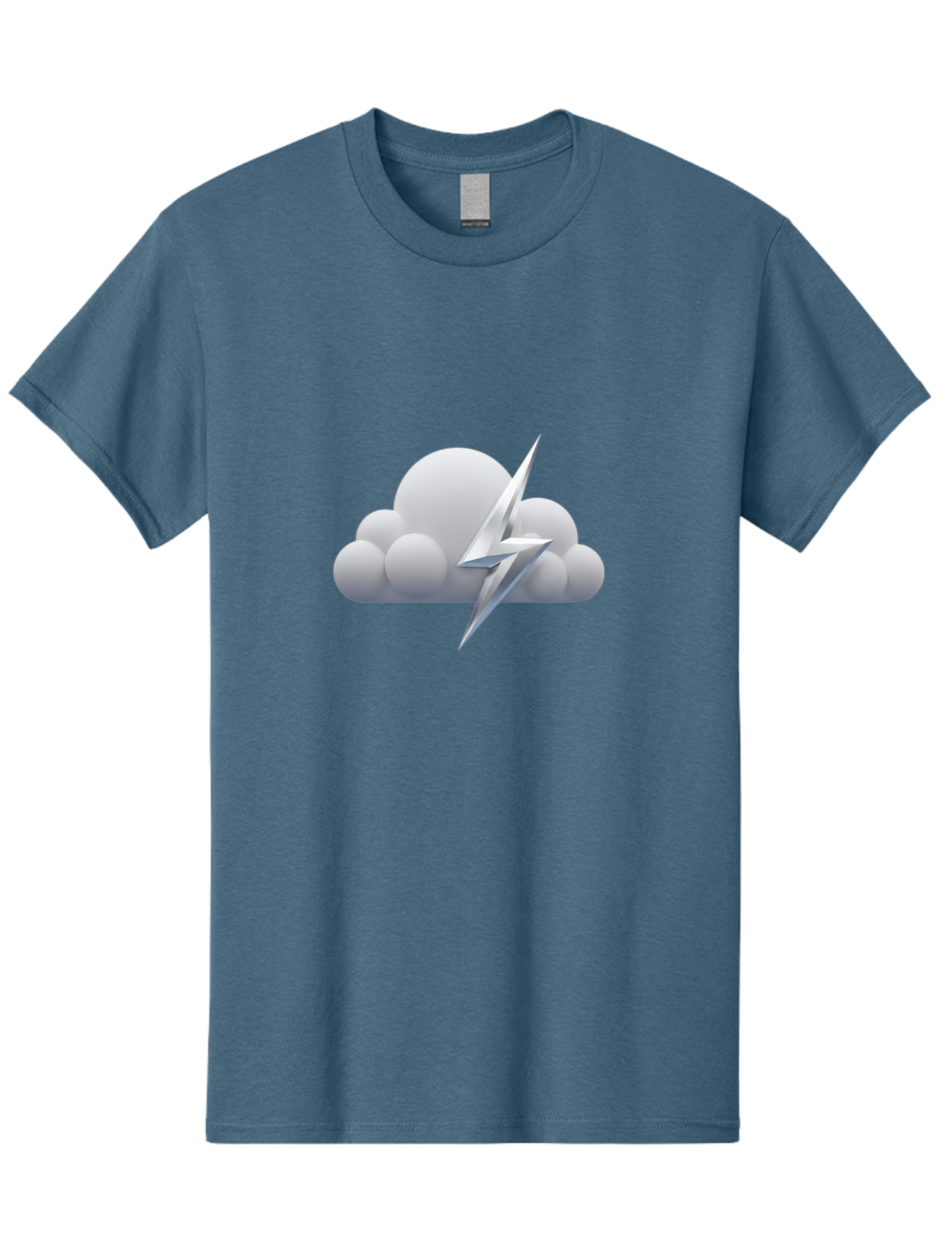 Lightning-Bolt-Cloud Men'S Graphic Tee, 100% Cotton, Comfortable Casual Summer Wear, Machine Washable, Vintage Camera, Old Camera, Antique Camera, Black Camera, Classic Photography, Photography Equipment, Nostalgic Device, Film Camera, Bam771