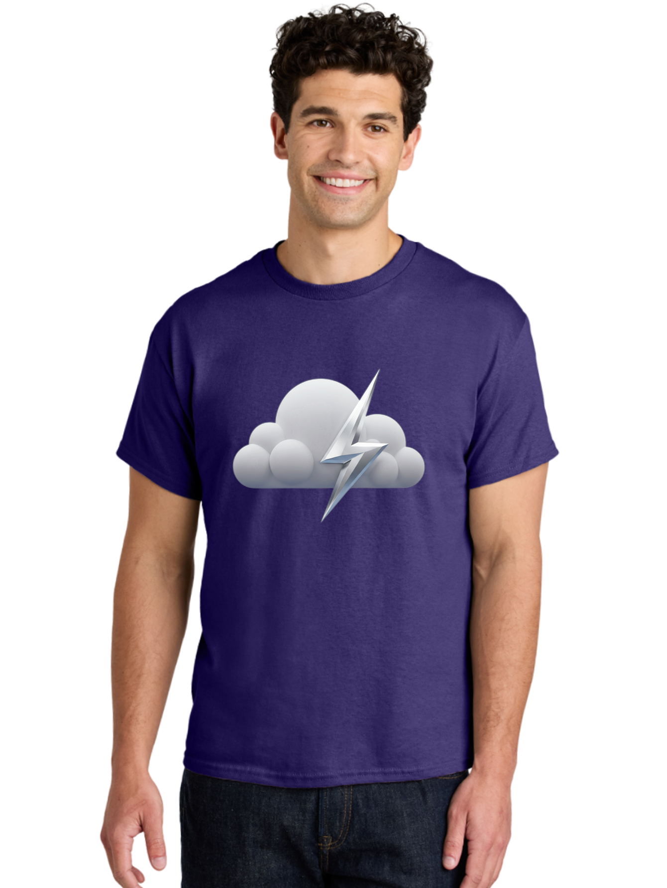 Lightning-Bolt-Cloud Men'S Graphic Tee, 100% Cotton, Comfortable Casual Summer Wear, Machine Washable, Vintage Camera, Old Camera, Antique Camera, Black Camera, Classic Photography, Photography Equipment, Nostalgic Device, Film Camera, Bam771