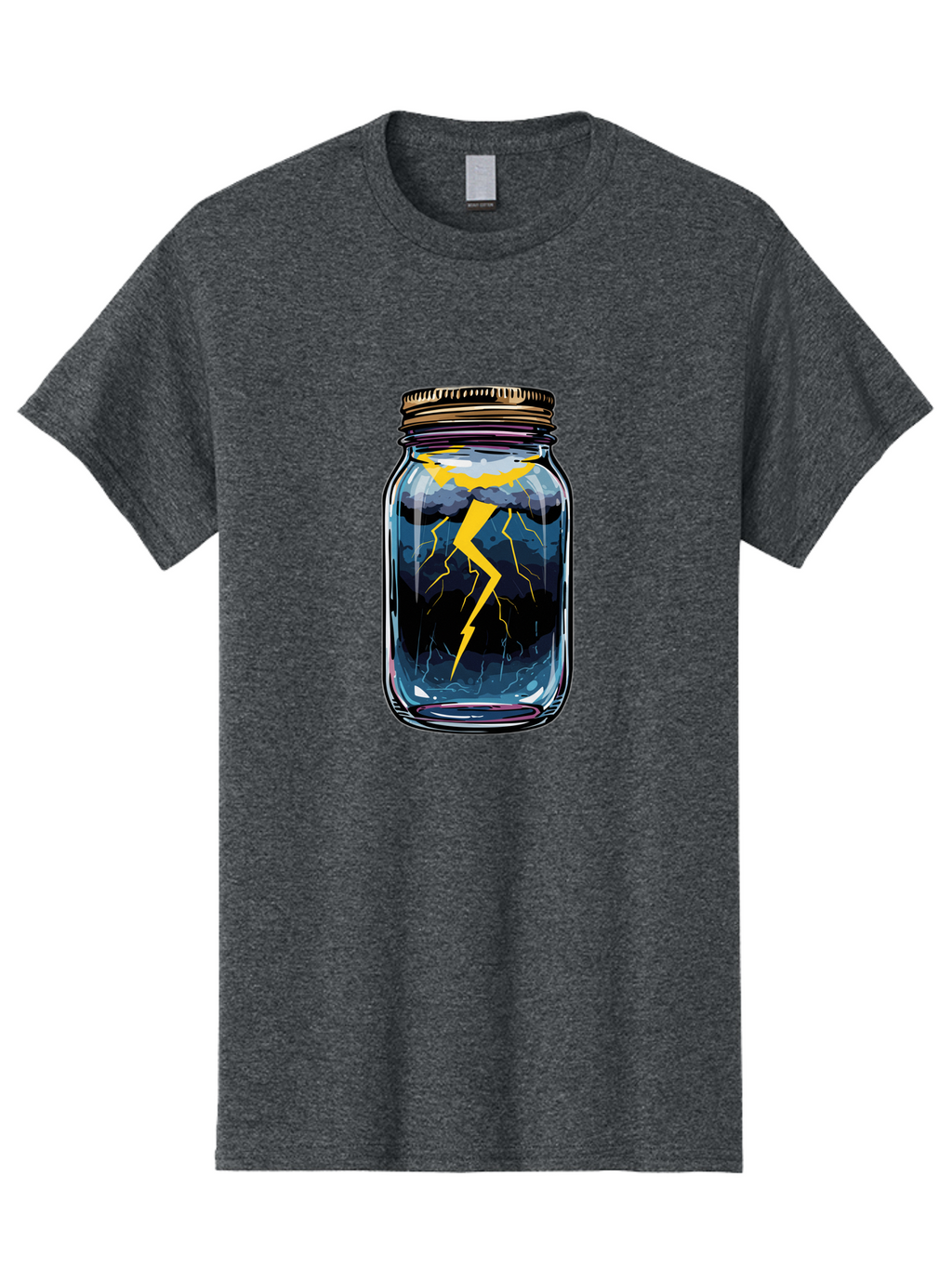 Lightning-In-A-Jar-1 Men'S Graphic Tee, 100% Cotton, Comfortable Casual Summer Wear, Machine Washable, Vintage Camera, Old Camera, Antique Camera, Black Camera, Classic Photography, Photography Equipment, Nostalgic Device, Film Camera, Bam773