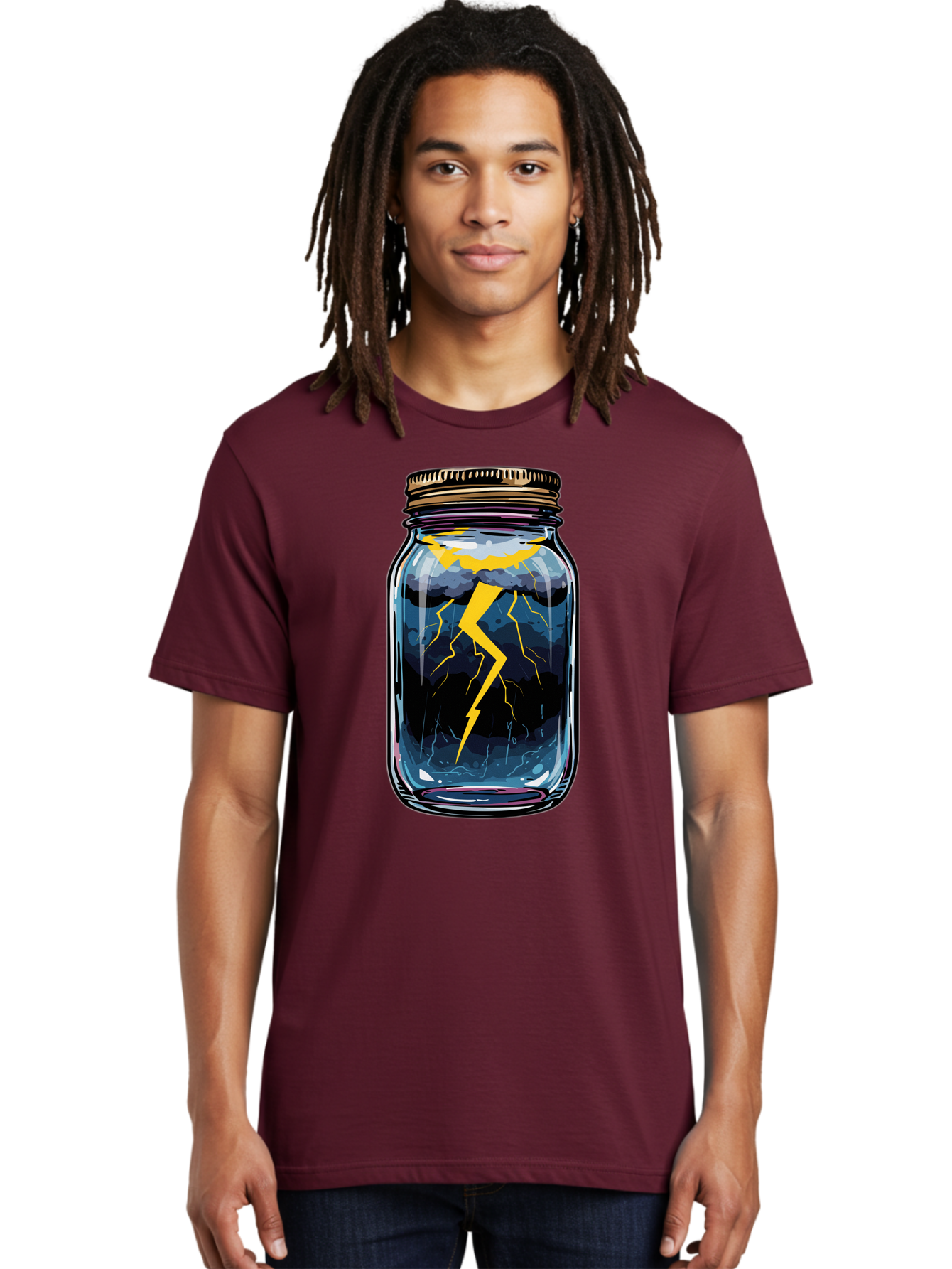 Lightning-In-A-Jar-1 Men'S Graphic Tee, 100% Cotton, Comfortable Casual Summer Wear, Machine Washable, Vintage Camera, Old Camera, Antique Camera, Black Camera, Classic Photography, Photography Equipment, Nostalgic Device, Film Camera, Bam773