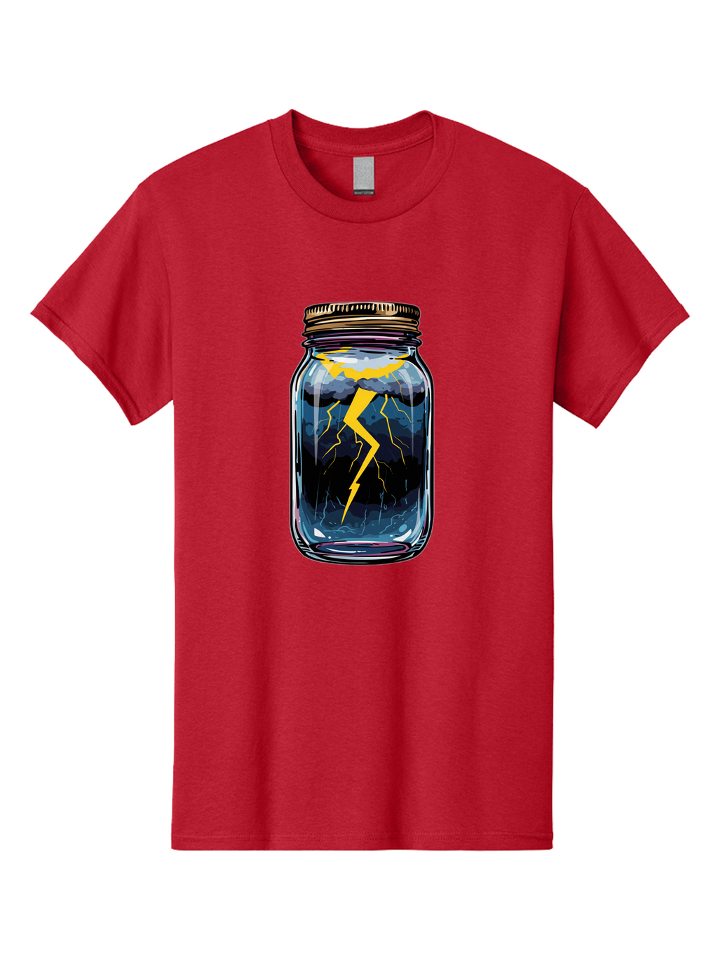 Lightning-In-A-Jar-1 Men'S Graphic Tee, 100% Cotton, Comfortable Casual Summer Wear, Machine Washable, Vintage Camera, Old Camera, Antique Camera, Black Camera, Classic Photography, Photography Equipment, Nostalgic Device, Film Camera, Bam773