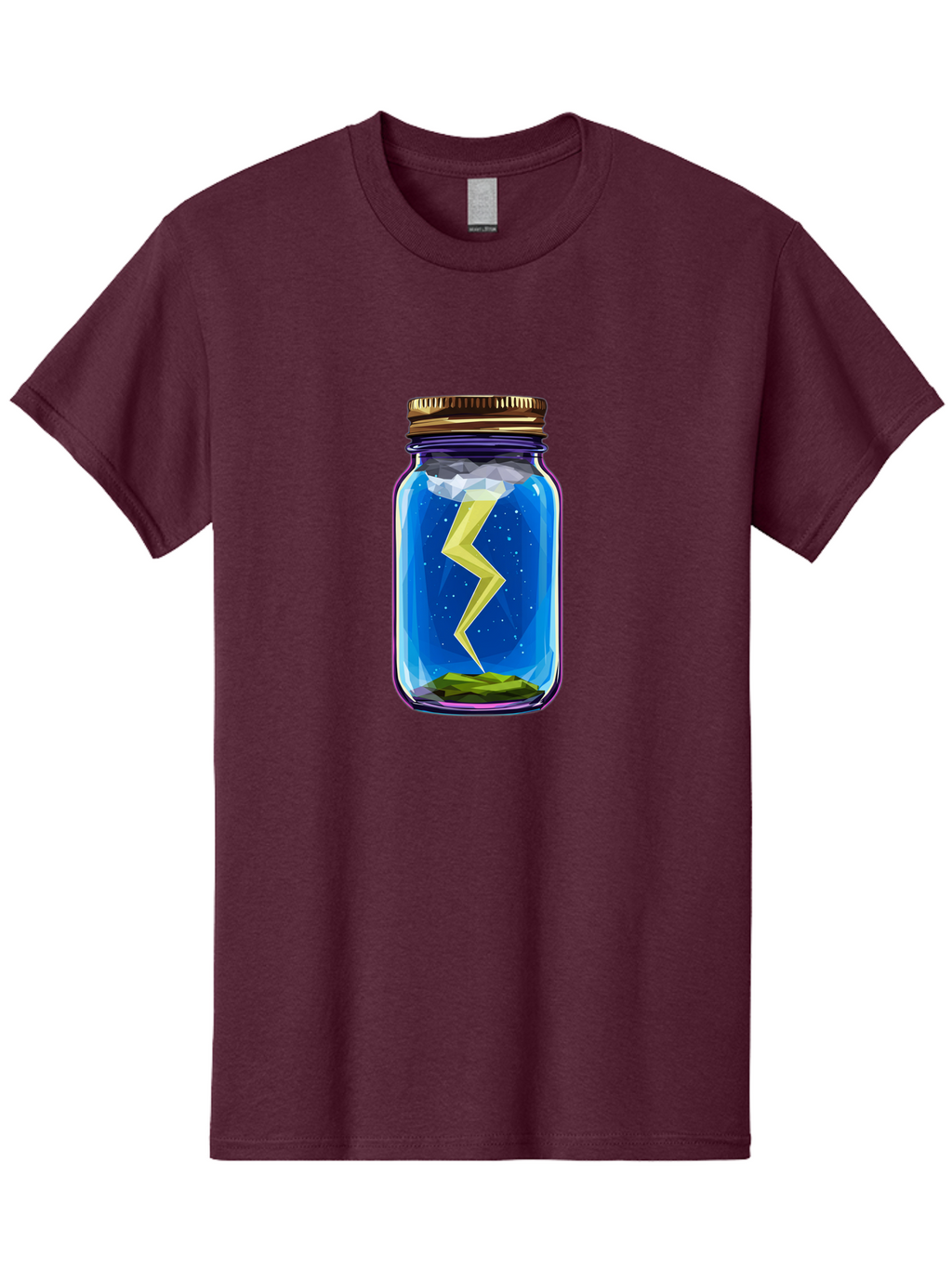 Lightning-In-A-Jar-2 Men'S Graphic Tee, 100% Cotton, Comfortable Casual Summer Wear, Machine Washable, Vintage Camera, Old Camera, Antique Camera, Black Camera, Classic Photography, Photography Equipment, Nostalgic Device, Film Camera, Bam774