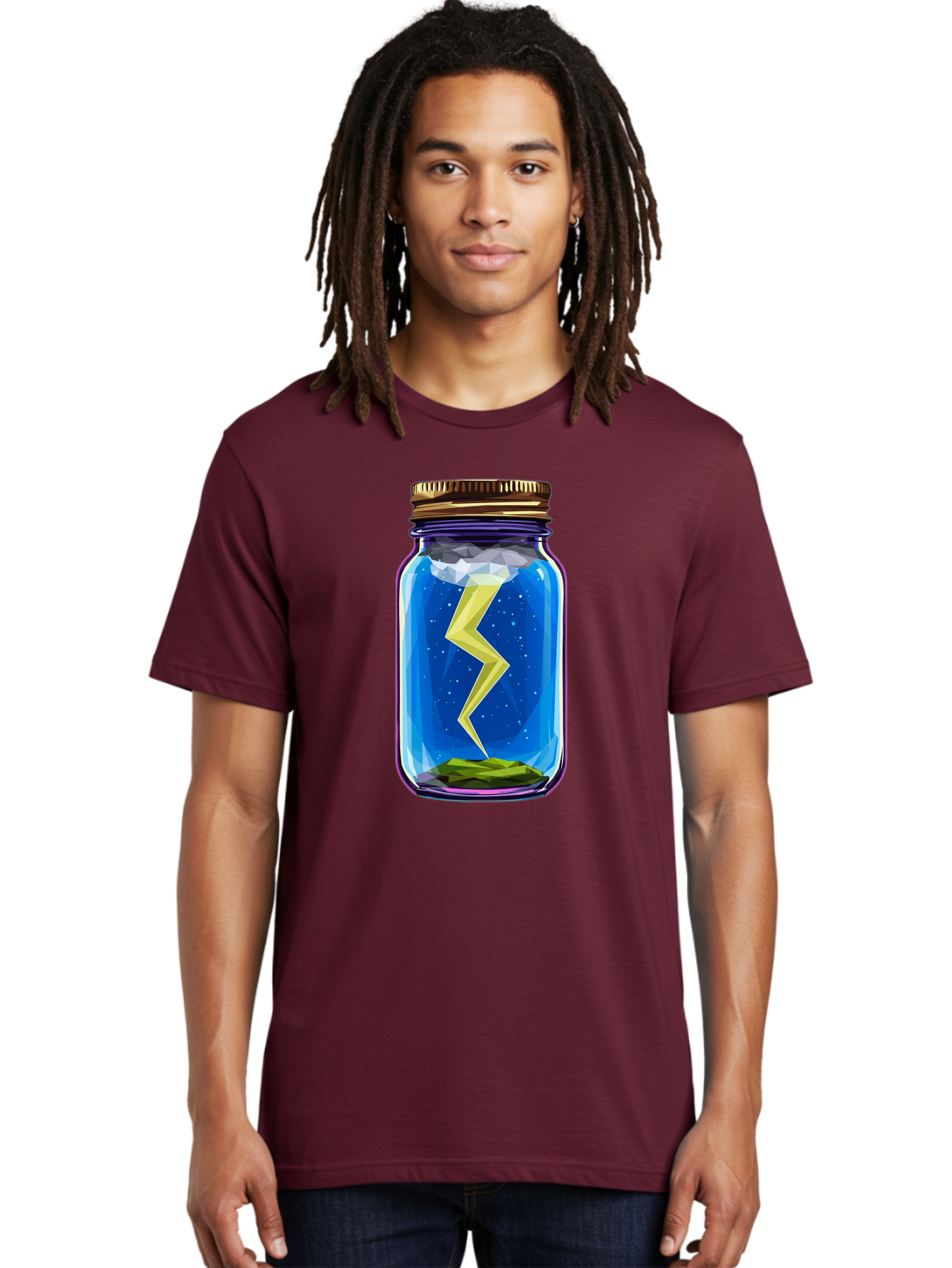 Lightning-In-A-Jar-2 Men'S Graphic Tee, 100% Cotton, Comfortable Casual Summer Wear, Machine Washable, Vintage Camera, Old Camera, Antique Camera, Black Camera, Classic Photography, Photography Equipment, Nostalgic Device, Film Camera, Bam774