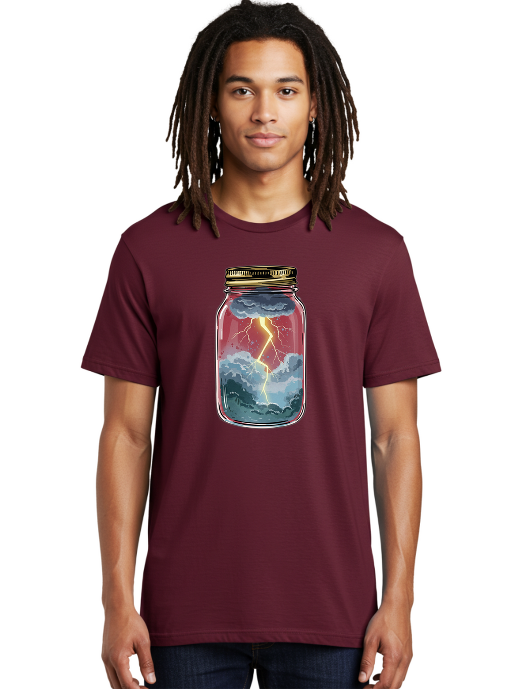 Lightning-In-A-Jar-3 Men'S Graphic Tee, 100% Cotton, Comfortable Casual Summer Wear, Machine Washable, Vintage Camera, Old Camera, Antique Camera, Black Camera, Classic Photography, Photography Equipment, Nostalgic Device, Film Camera, Bam775