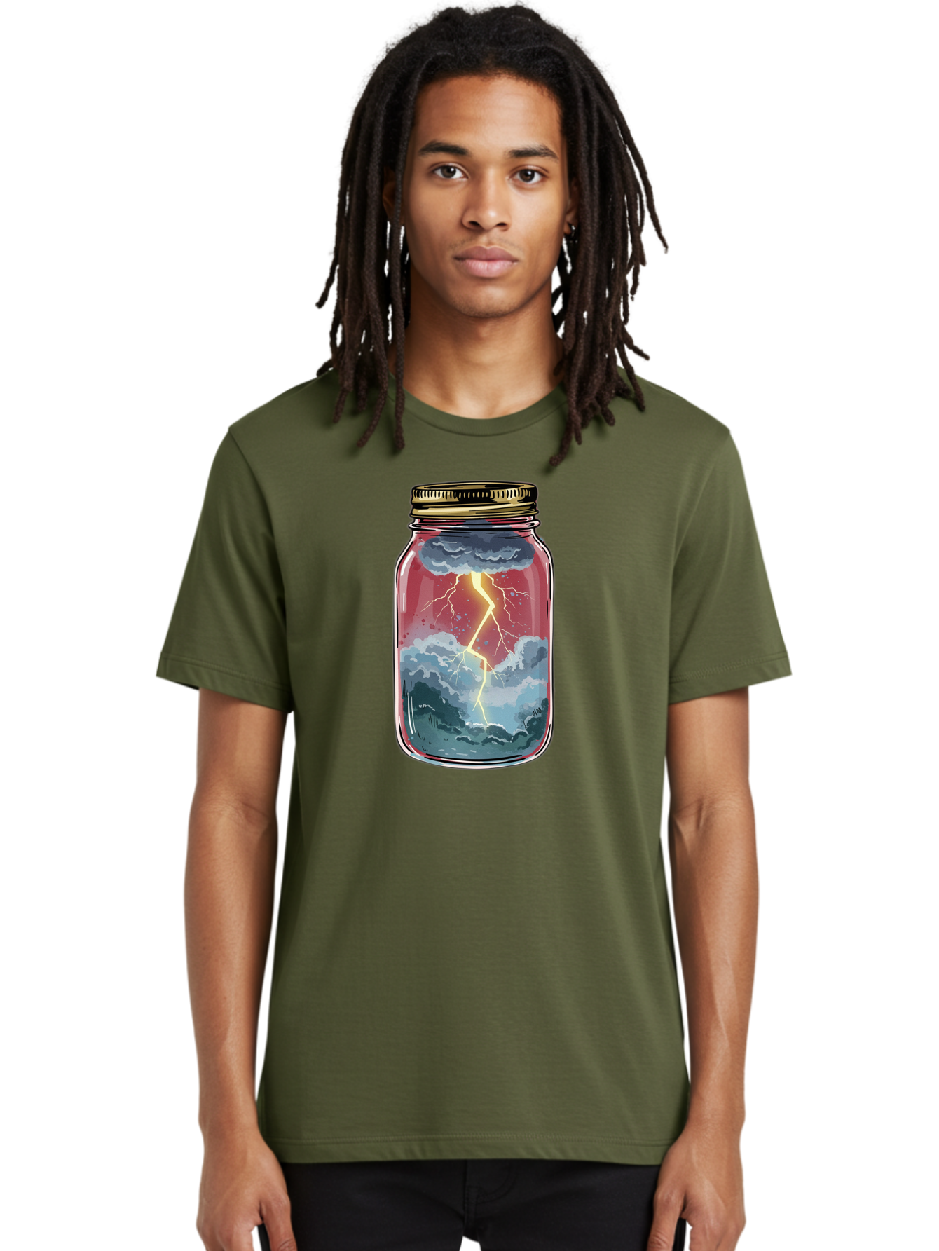 Lightning-In-A-Jar-3 Men'S Graphic Tee, 100% Cotton, Comfortable Casual Summer Wear, Machine Washable, Vintage Camera, Old Camera, Antique Camera, Black Camera, Classic Photography, Photography Equipment, Nostalgic Device, Film Camera, Bam775