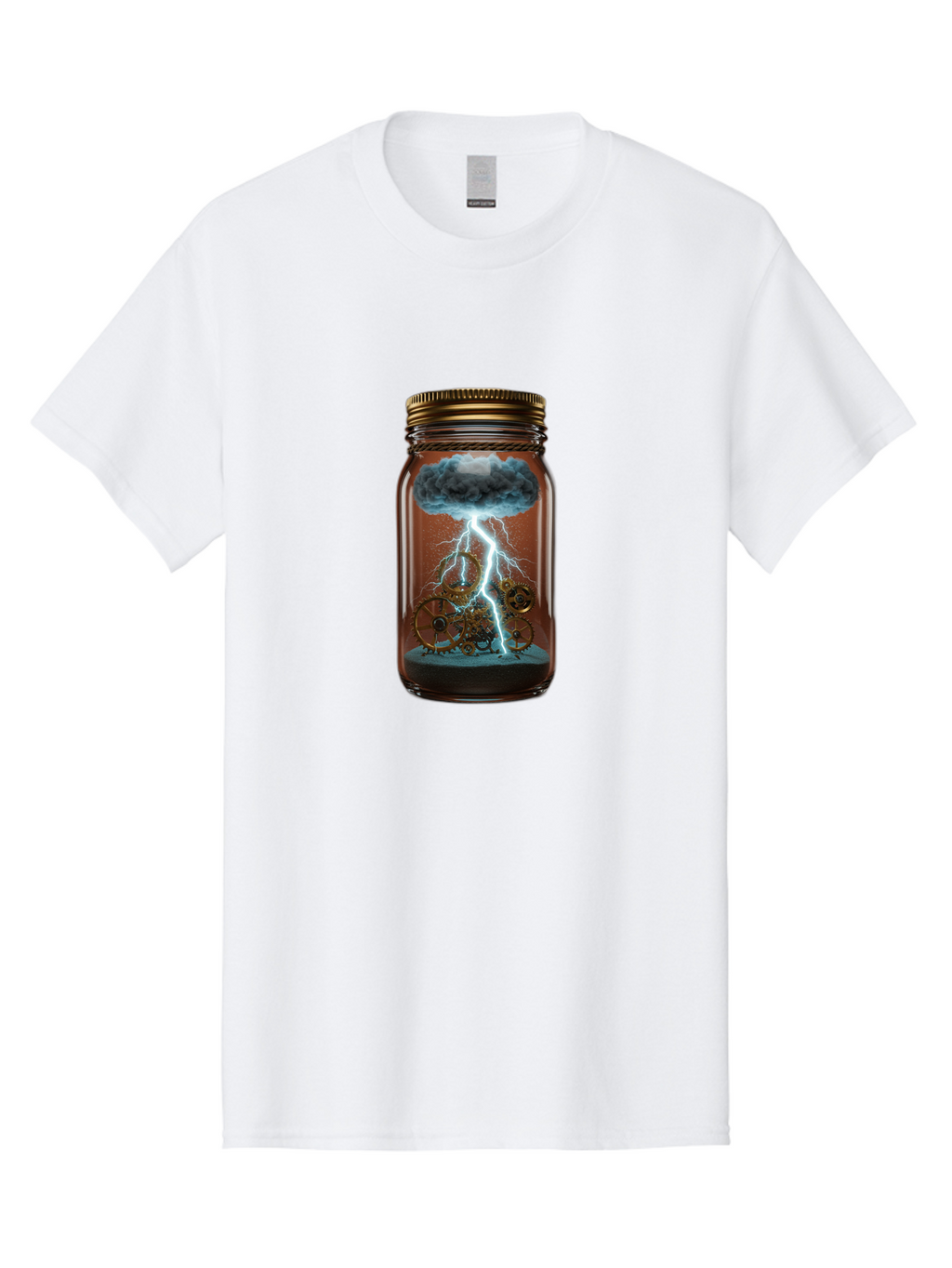 Lightning-In-A-Jar-5 Men'S Graphic Tee, 100% Cotton, Comfortable Casual Summer Wear, Machine Washable, Vintage Camera, Old Camera, Antique Camera, Black Camera, Classic Photography, Photography Equipment, Nostalgic Device, Film Camera, Bam777