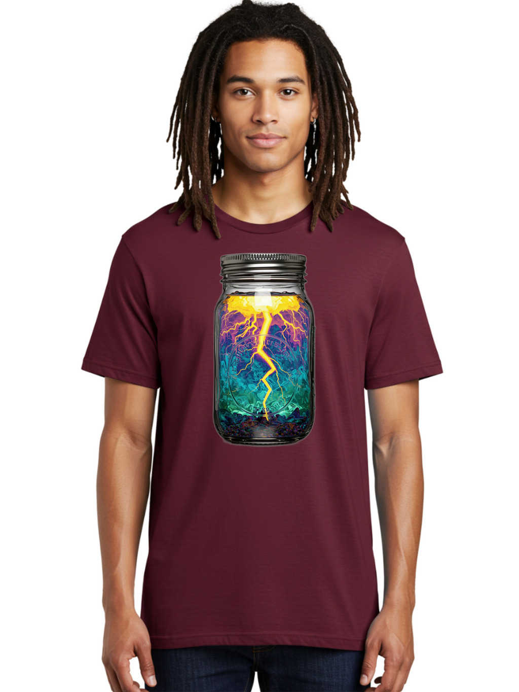 Lightning-In-A-Jar-6 Men'S Graphic Tee, 100% Cotton, Comfortable Casual Summer Wear, Machine Washable, Vintage Camera, Old Camera, Antique Camera, Black Camera, Classic Photography, Photography Equipment, Nostalgic Device, Film Camera, Bam778