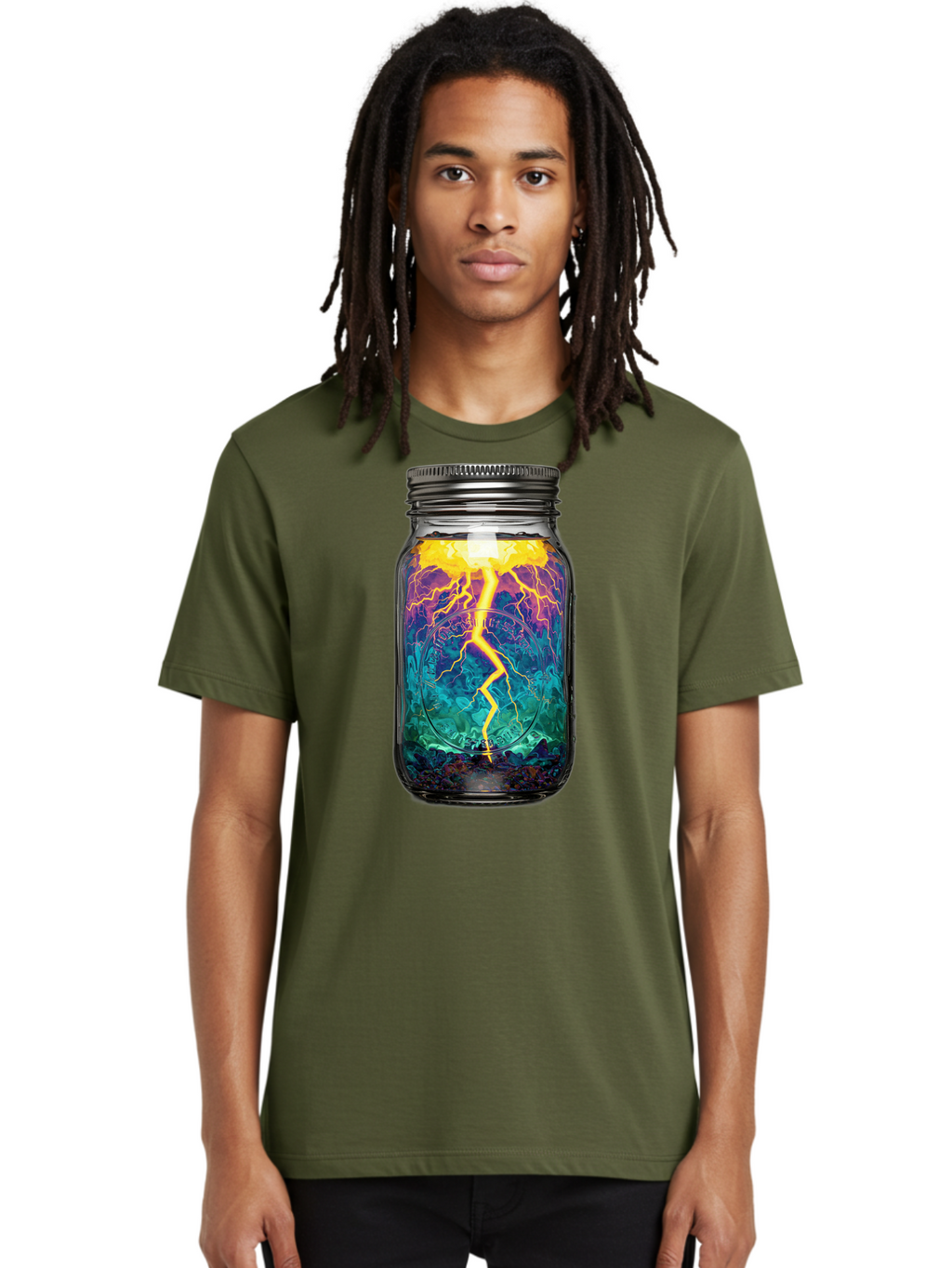Lightning-In-A-Jar-6 Men'S Graphic Tee, 100% Cotton, Comfortable Casual Summer Wear, Machine Washable, Vintage Camera, Old Camera, Antique Camera, Black Camera, Classic Photography, Photography Equipment, Nostalgic Device, Film Camera, Bam778