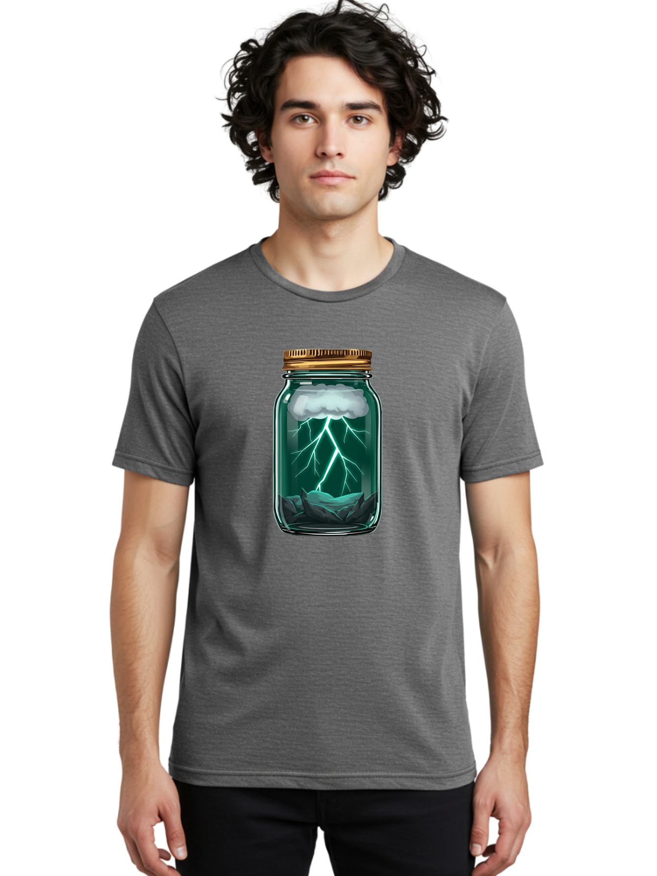 Lightning-In-A-Jar-7 Men'S Graphic Tee, 100% Cotton, Comfortable Casual Summer Wear, Machine Washable, Vintage Camera, Old Camera, Antique Camera, Black Camera, Classic Photography, Photography Equipment, Nostalgic Device, Film Camera, Bam779