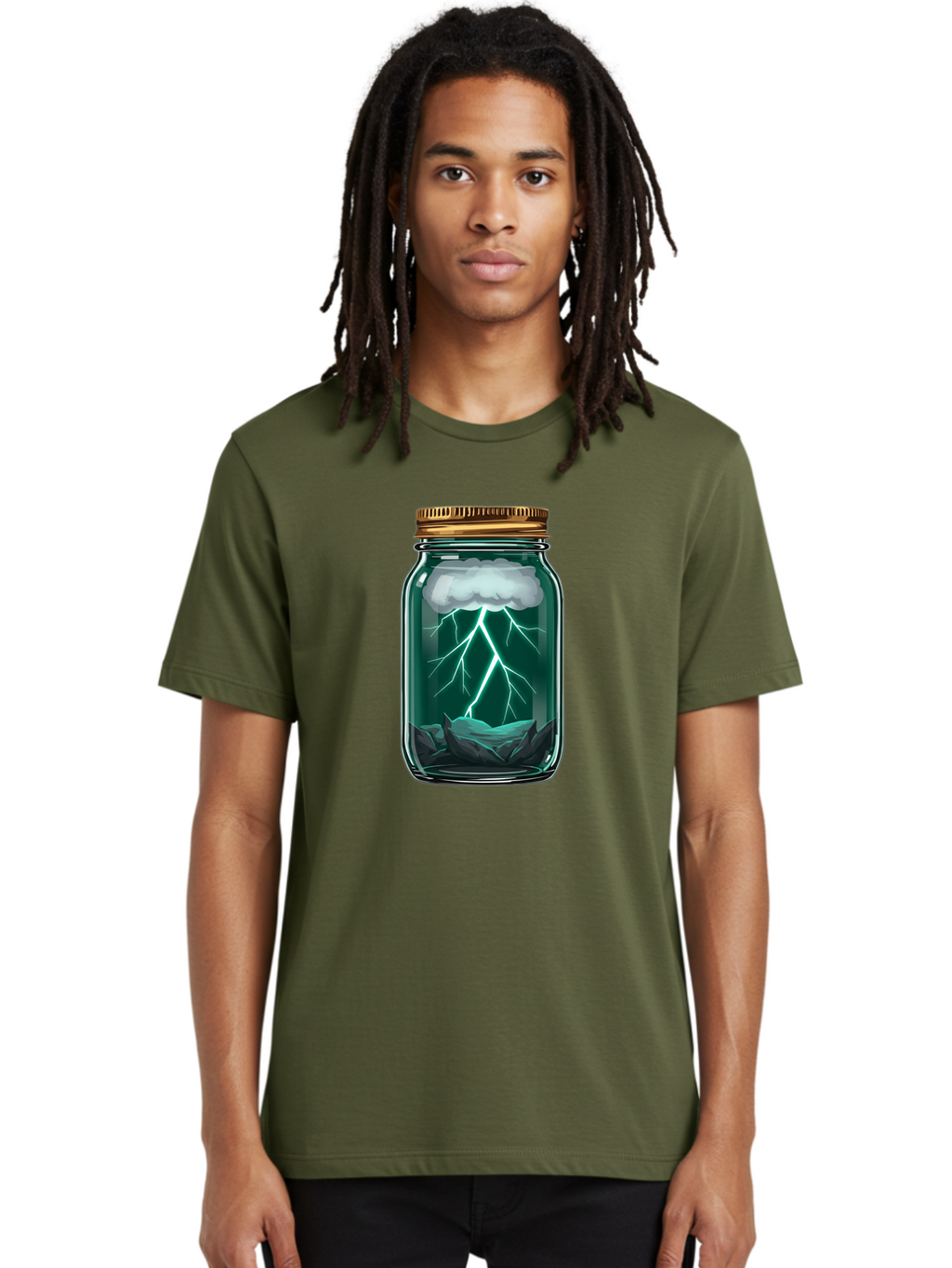 Lightning-In-A-Jar-7 Men'S Graphic Tee, 100% Cotton, Comfortable Casual Summer Wear, Machine Washable, Vintage Camera, Old Camera, Antique Camera, Black Camera, Classic Photography, Photography Equipment, Nostalgic Device, Film Camera, Bam779