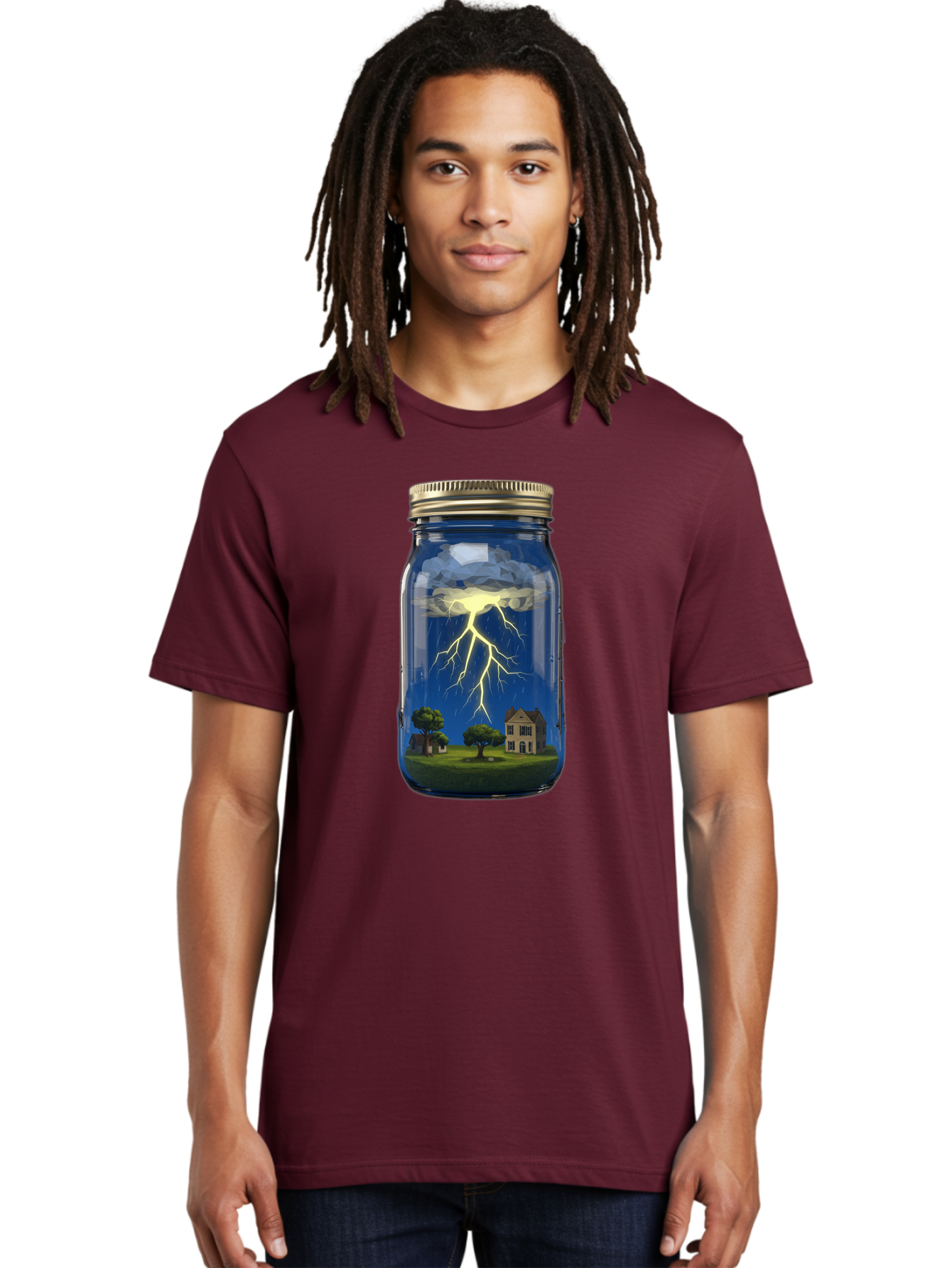 Lightning-In-A-Jar-8 Men'S Graphic Tee, 100% Cotton, Comfortable Casual Summer Wear, Machine Washable, Vintage Camera, Old Camera, Antique Camera, Black Camera, Classic Photography, Photography Equipment, Nostalgic Device, Film Camera, Bam780