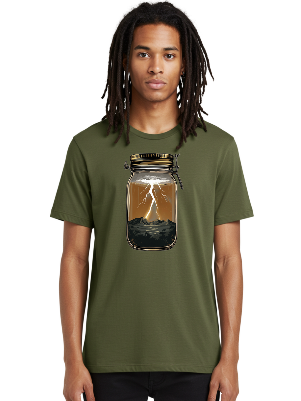 Lightning-In-Jar Men'S Graphic Tee, 100% Cotton, Comfortable Casual Summer Wear, Machine Washable, Vintage Camera, Old Camera, Antique Camera, Black Camera, Classic Photography, Photography Equipment, Nostalgic Device, Film Camera, Camera Art Bam782