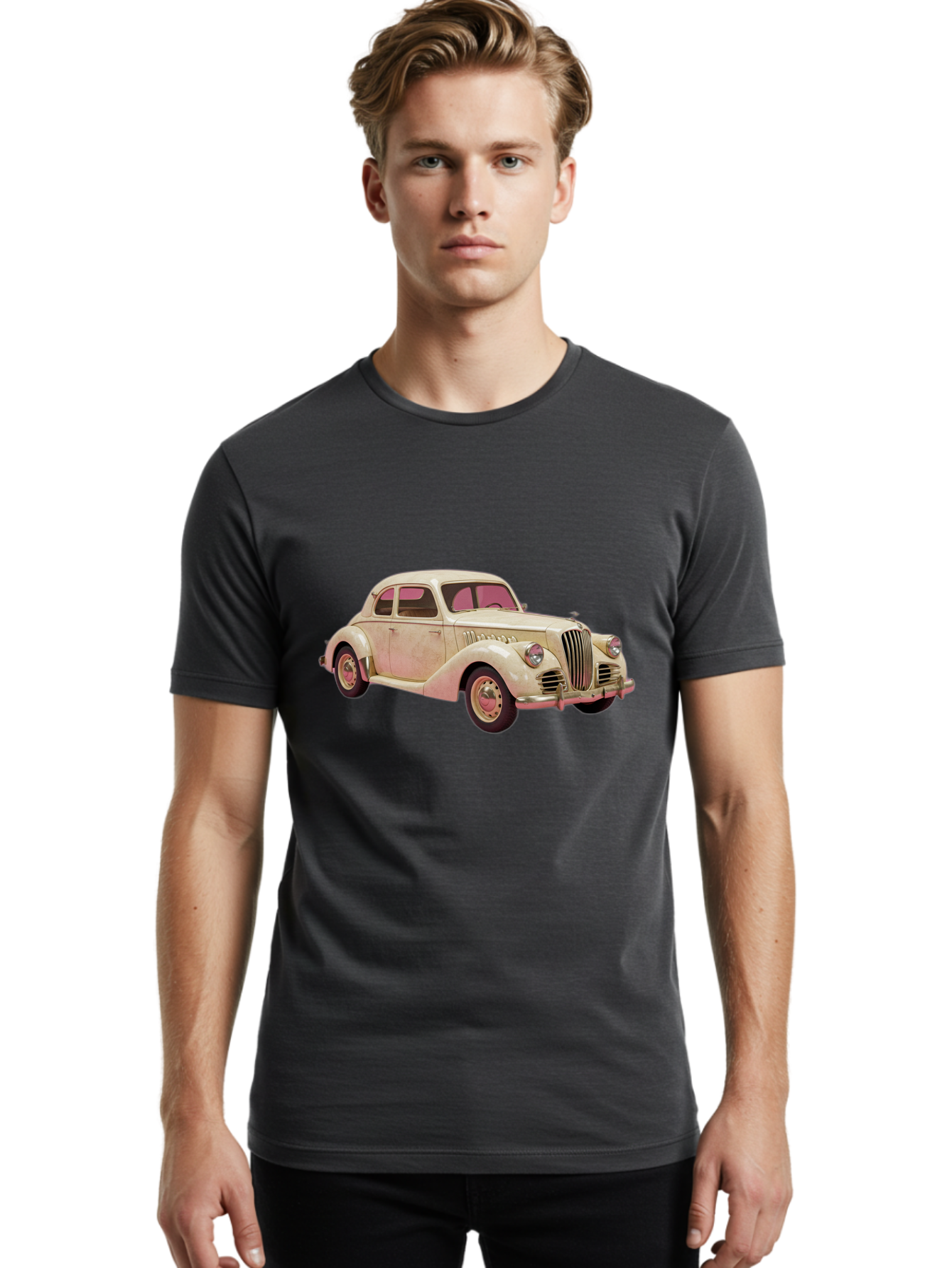 Lincoln-Zephyr Men'S Graphic Tee, 100% Cotton, Comfortable Casual Summer Wear, Machine Washable, Vintage Camera, Old Camera, Antique Camera, Black Camera, Classic Photography, Photography Equipment, Nostalgic Device, Film Camera, Camera Art Bam783