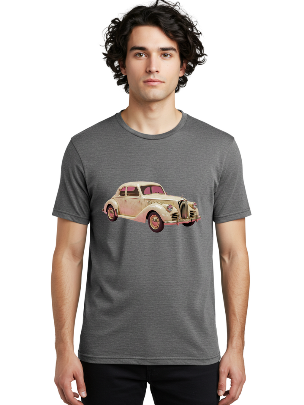 Lincoln-Zephyr Men'S Graphic Tee, 100% Cotton, Comfortable Casual Summer Wear, Machine Washable, Vintage Camera, Old Camera, Antique Camera, Black Camera, Classic Photography, Photography Equipment, Nostalgic Device, Film Camera, Camera Art Bam783