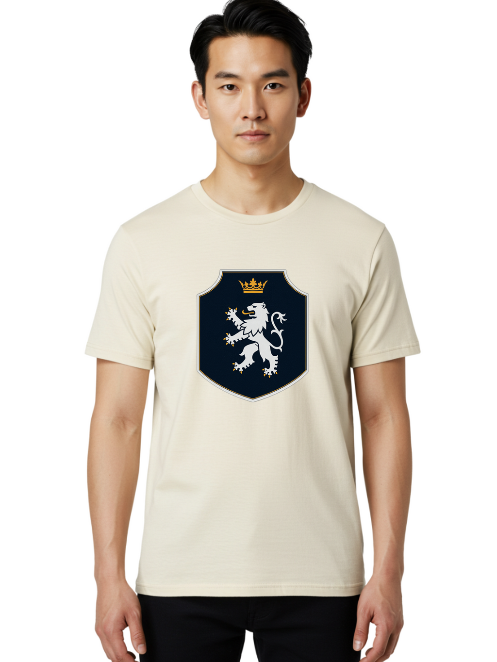 Lion-Crest Men'S Graphic Tee, 100% Cotton, Comfortable Casual Summer Wear, Machine Washable, Vintage Camera, Old Camera, Antique Camera, Black Camera, Classic Photography, Photography Equipment, Nostalgic Device, Film Camera, Camera Art Bam784