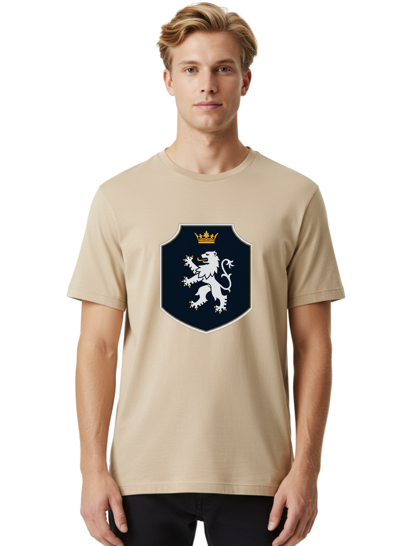 Lion-Crest Men'S Graphic Tee, 100% Cotton, Comfortable Casual Summer Wear, Machine Washable, Vintage Camera, Old Camera, Antique Camera, Black Camera, Classic Photography, Photography Equipment, Nostalgic Device, Film Camera, Camera Art Bam784