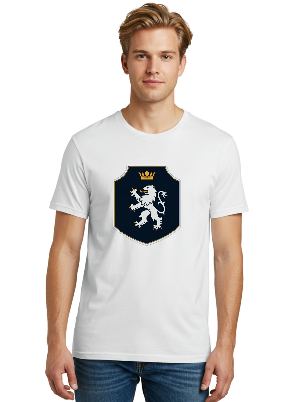 Lion-Crest Men'S Graphic Tee, 100% Cotton, Comfortable Casual Summer Wear, Machine Washable, Vintage Camera, Old Camera, Antique Camera, Black Camera, Classic Photography, Photography Equipment, Nostalgic Device, Film Camera, Camera Art Bam784