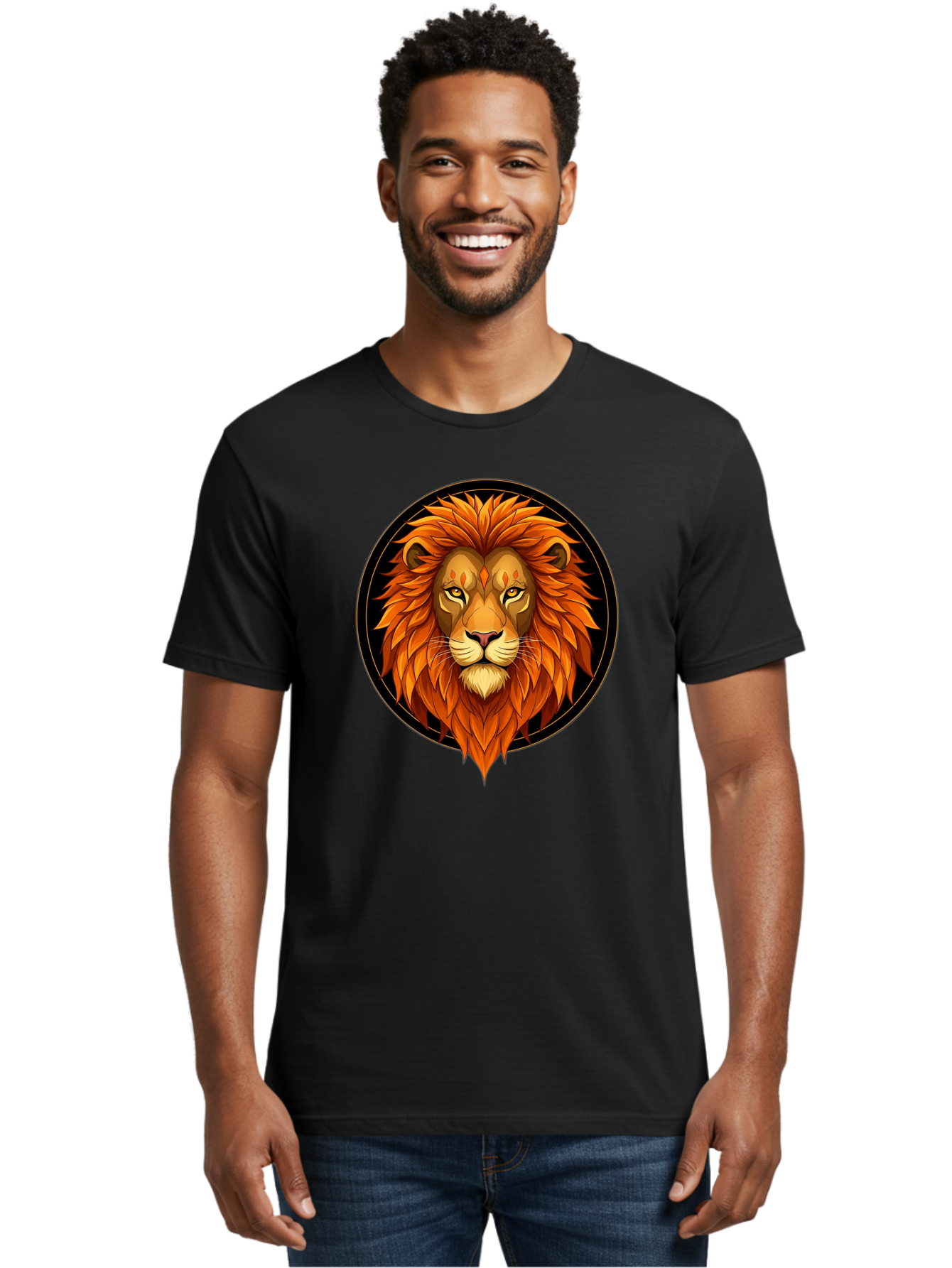 Lion-Head-Logo Men'S Graphic Tee, 100% Cotton, Comfortable Casual Summer Wear, Machine Washable, Vintage Camera, Old Camera, Antique Camera, Black Camera, Classic Photography, Photography Equipment, Nostalgic Device, Film Camera, Camera Art Bam786