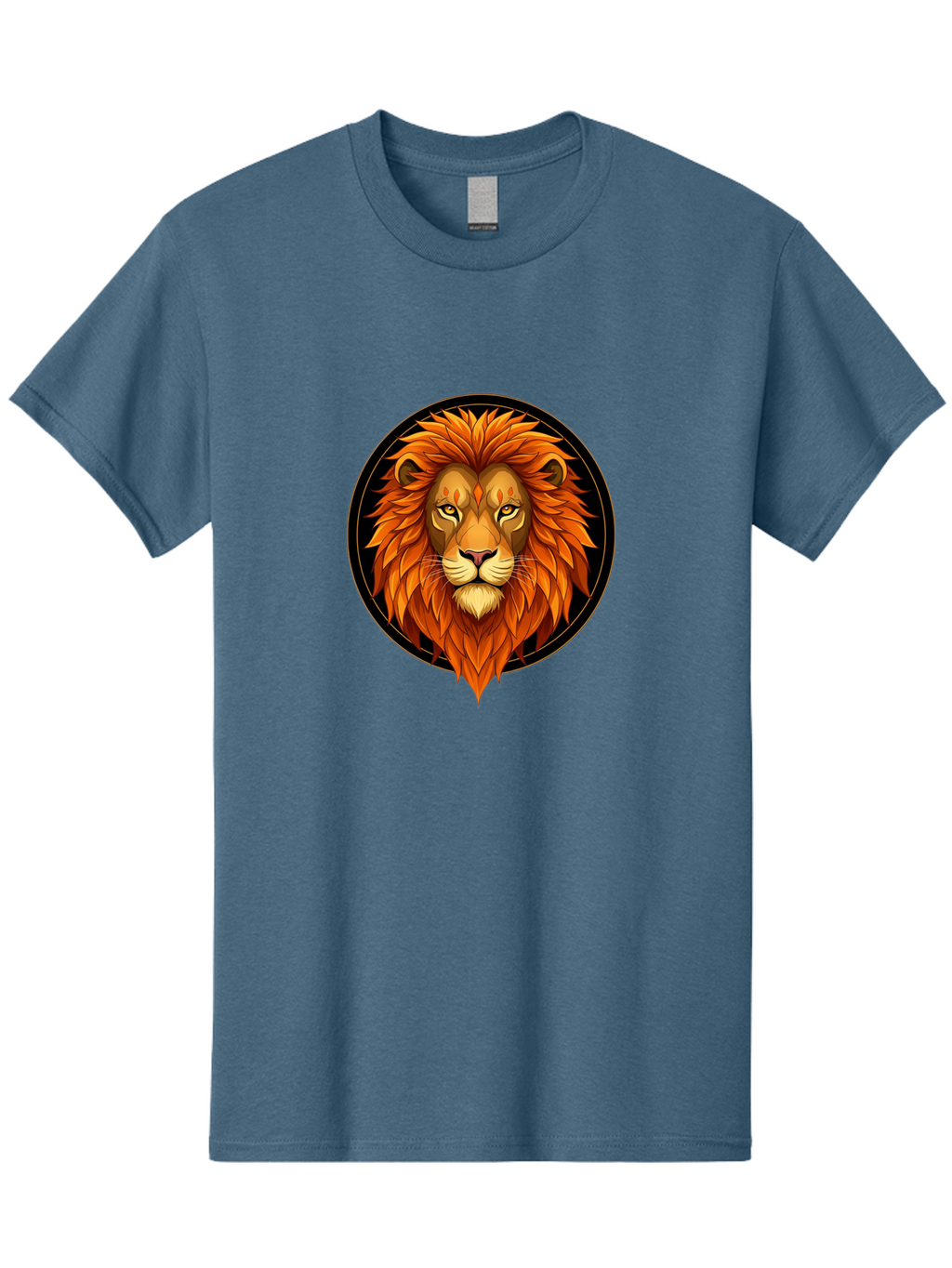 Lion-Head-Logo Men'S Graphic Tee, 100% Cotton, Comfortable Casual Summer Wear, Machine Washable, Vintage Camera, Old Camera, Antique Camera, Black Camera, Classic Photography, Photography Equipment, Nostalgic Device, Film Camera, Camera Art Bam786