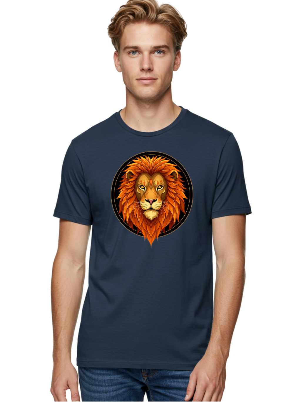 Lion-Head-Logo Men'S Graphic Tee, 100% Cotton, Comfortable Casual Summer Wear, Machine Washable, Vintage Camera, Old Camera, Antique Camera, Black Camera, Classic Photography, Photography Equipment, Nostalgic Device, Film Camera, Camera Art Bam786