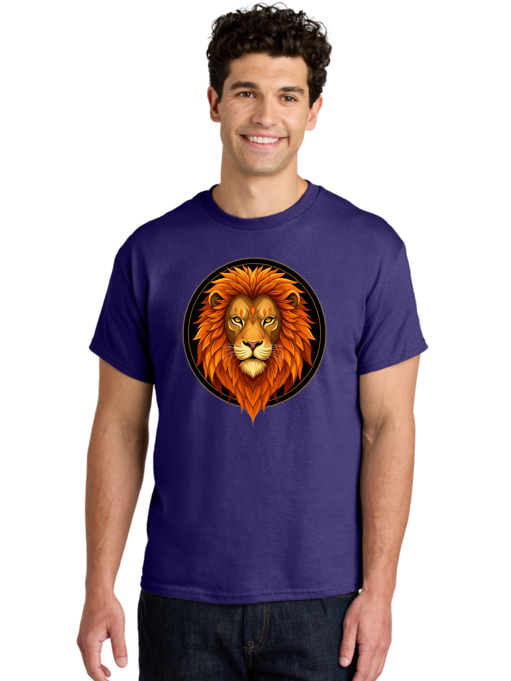 Lion-Head-Logo Men'S Graphic Tee, 100% Cotton, Comfortable Casual Summer Wear, Machine Washable, Vintage Camera, Old Camera, Antique Camera, Black Camera, Classic Photography, Photography Equipment, Nostalgic Device, Film Camera, Camera Art Bam786