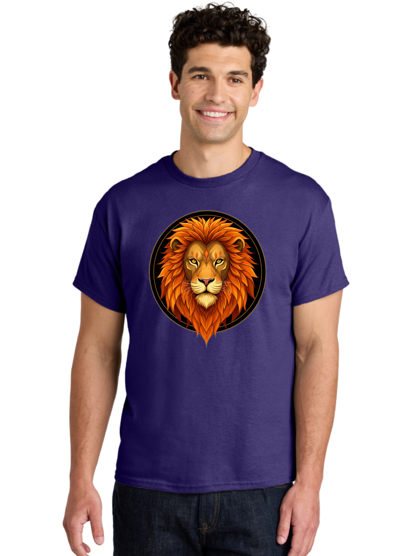 Lion-Head-Logo Men'S Graphic Tee, 100% Cotton, Comfortable Casual Summer Wear, Machine Washable, Vintage Camera, Old Camera, Antique Camera, Black Camera, Classic Photography, Photography Equipment, Nostalgic Device, Film Camera, Camera Art Bam786