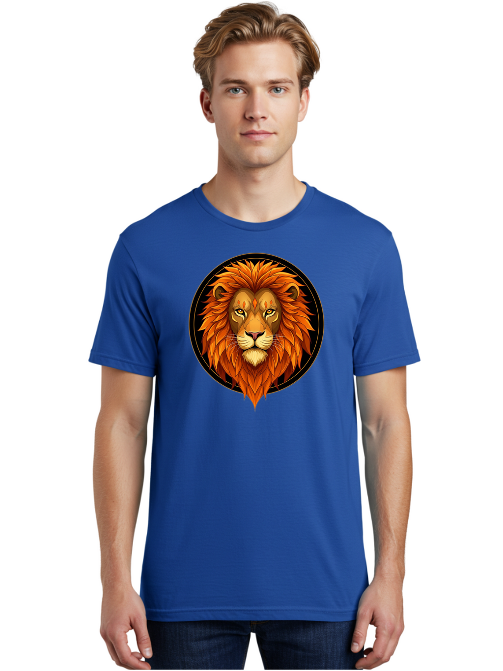 Lion-Head-Logo Men'S Graphic Tee, 100% Cotton, Comfortable Casual Summer Wear, Machine Washable, Vintage Camera, Old Camera, Antique Camera, Black Camera, Classic Photography, Photography Equipment, Nostalgic Device, Film Camera, Camera Art Bam786