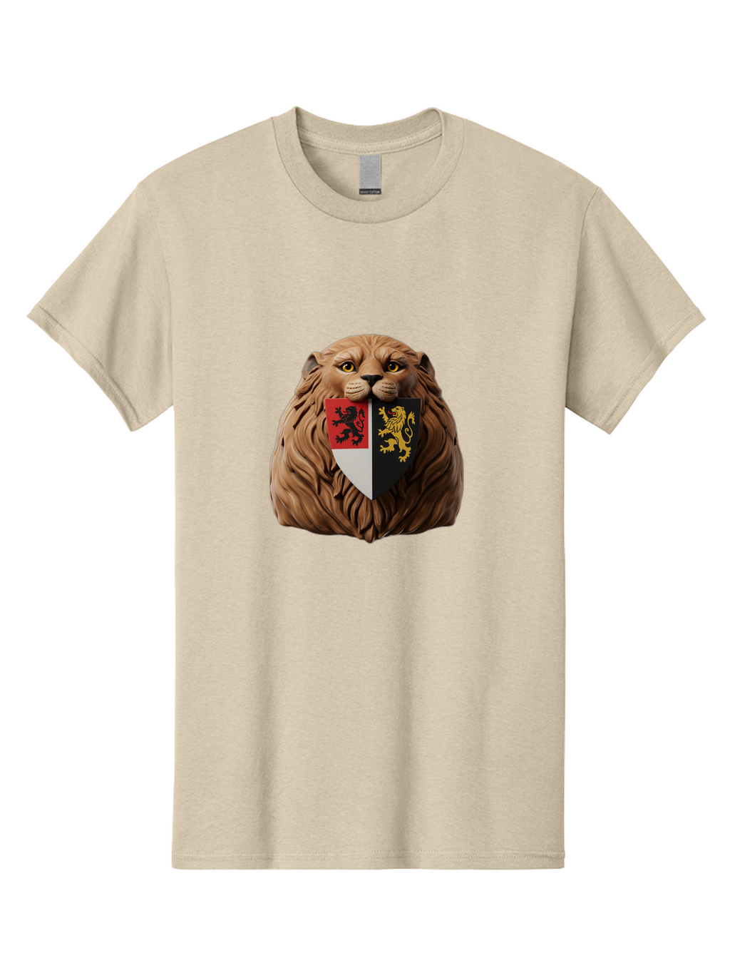 Lion-Shield-Crest Men'S Graphic Tee, 100% Cotton, Comfortable Casual Summer Wear, Machine Washable, Vintage Camera, Old Camera, Antique Camera, Black Camera, Classic Photography, Photography Equipment, Nostalgic Device, Film Camera, Camera Art Bam787