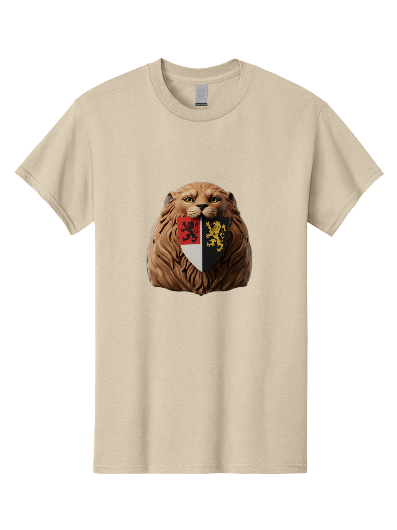 Lion-Shield-Crest Men'S Graphic Tee, 100% Cotton, Comfortable Casual Summer Wear, Machine Washable, Vintage Camera, Old Camera, Antique Camera, Black Camera, Classic Photography, Photography Equipment, Nostalgic Device, Film Camera, Camera Art Bam787