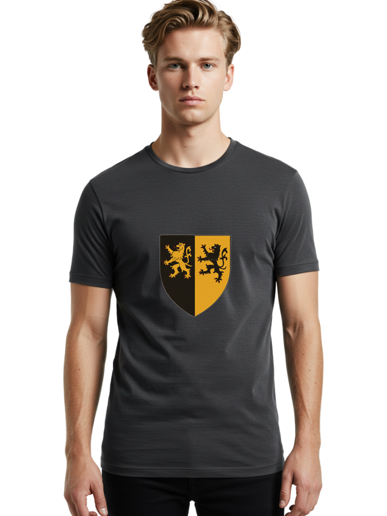 Lion-Shield Men'S Graphic Tee, 100% Cotton, Comfortable Casual Summer Wear, Machine Washable, Vintage Camera, Old Camera, Antique Camera, Black Camera, Classic Photography, Photography Equipment, Nostalgic Device, Film Camera, Camera Art Bam788