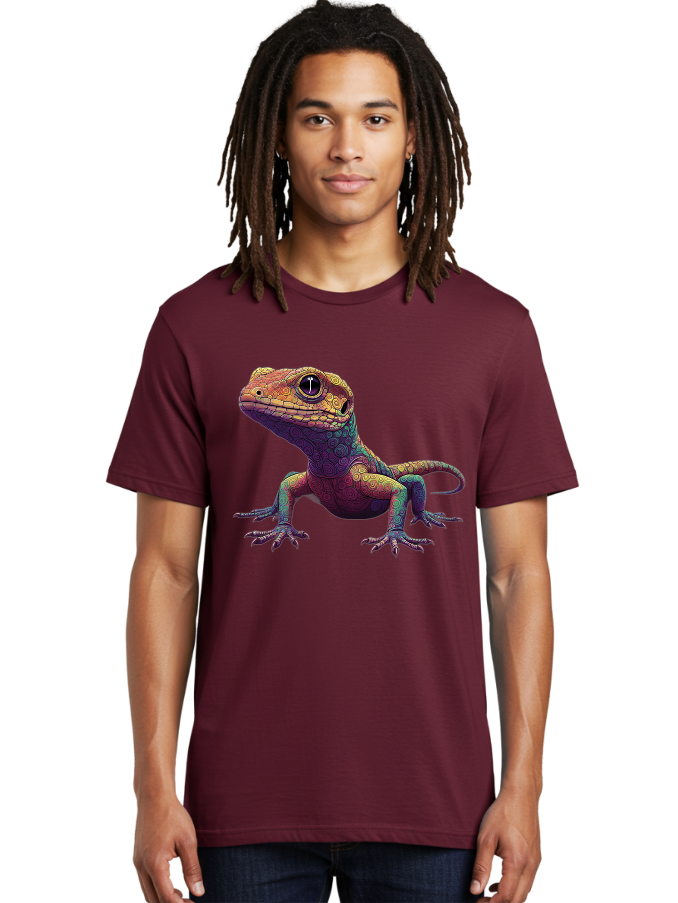 Lizard-1 Men'S Graphic Tee, 100% Cotton, Comfortable Casual Summer Wear, Machine Washable, Vintage Camera, Old Camera, Antique Camera, Black Camera, Classic Photography, Photography Equipment, Nostalgic Device, Film Camera, Camera Art Bam792