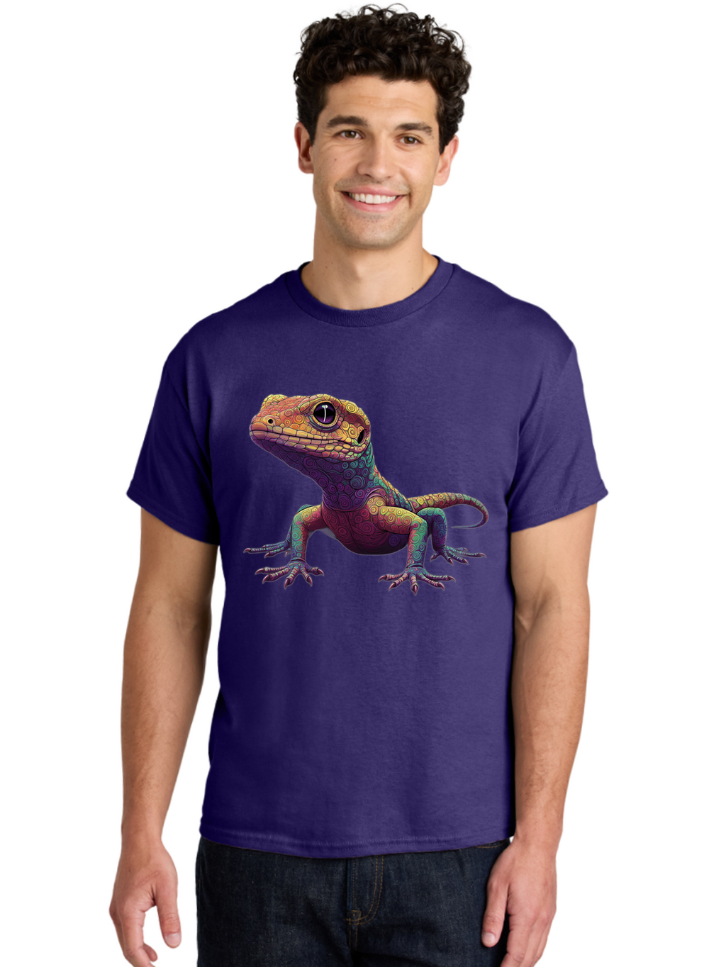 Lizard-1 Men'S Graphic Tee, 100% Cotton, Comfortable Casual Summer Wear, Machine Washable, Vintage Camera, Old Camera, Antique Camera, Black Camera, Classic Photography, Photography Equipment, Nostalgic Device, Film Camera, Camera Art Bam792