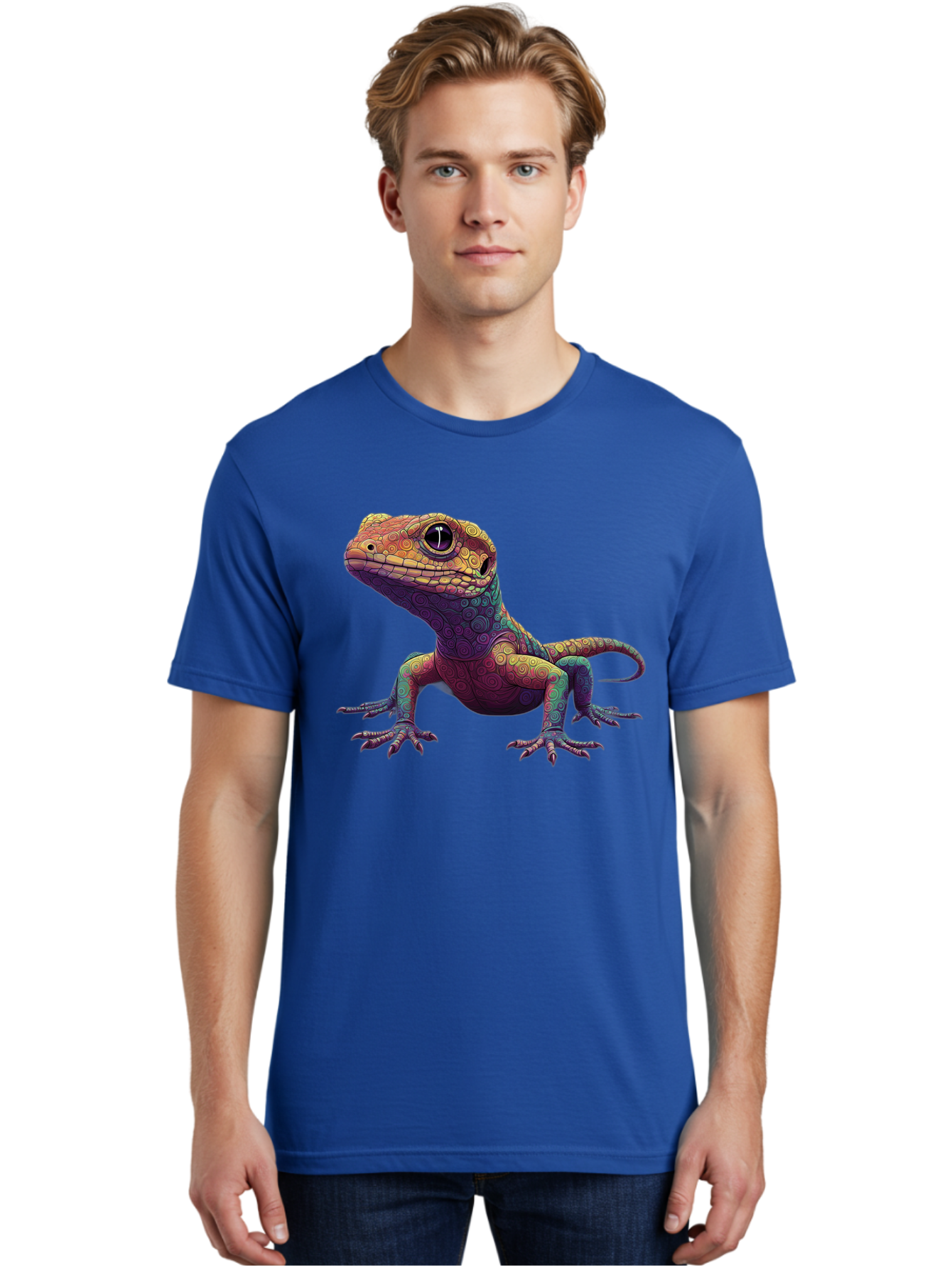 Lizard-1 Men'S Graphic Tee, 100% Cotton, Comfortable Casual Summer Wear, Machine Washable, Vintage Camera, Old Camera, Antique Camera, Black Camera, Classic Photography, Photography Equipment, Nostalgic Device, Film Camera, Camera Art Bam792