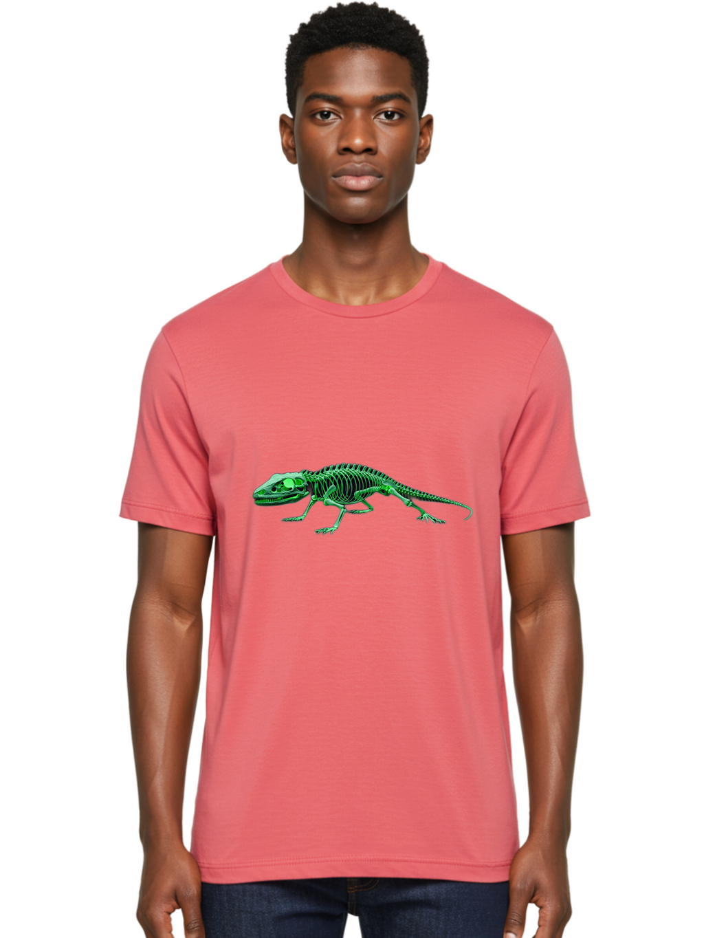 Lizard-Skeleton Men'S Graphic Tee, 100% Cotton, Comfortable Casual Summer Wear, Machine Washable, Vintage Camera, Old Camera, Antique Camera, Black Camera, Classic Photography, Photography Equipment, Nostalgic Device, Film Camera, Camera Art Bam793