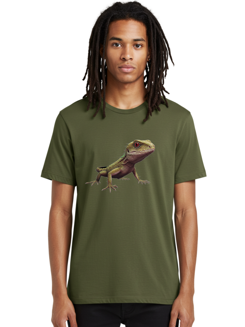 Lizard Men'S Graphic Tee, 100% Cotton, Comfortable Casual Summer Wear, Machine Washable, Vintage Camera, Old Camera, Antique Camera, Black Camera, Classic Photography, Photography Equipment, Nostalgic Device, Film Camera, Camera Art Bam795