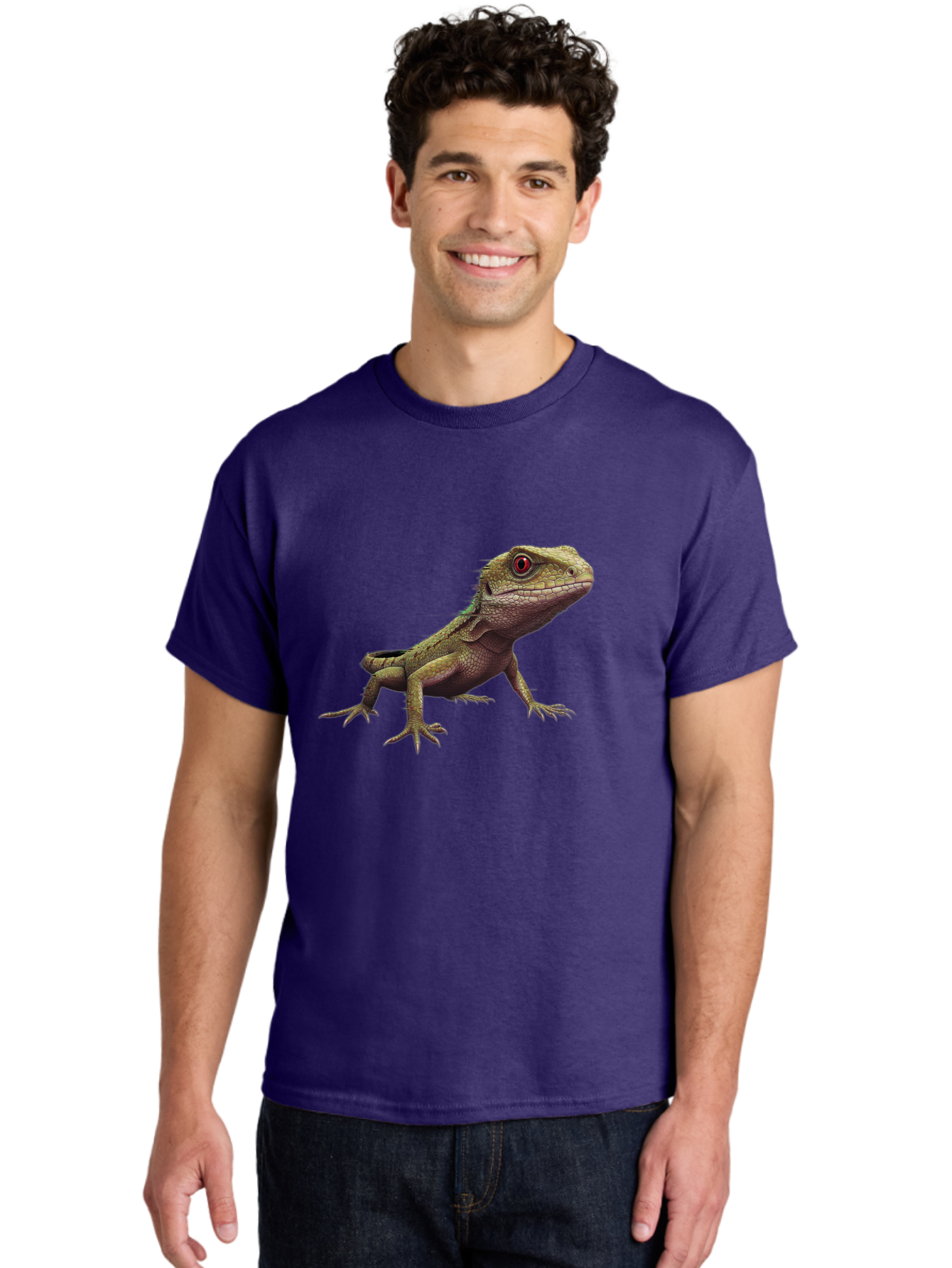 Lizard Men'S Graphic Tee, 100% Cotton, Comfortable Casual Summer Wear, Machine Washable, Vintage Camera, Old Camera, Antique Camera, Black Camera, Classic Photography, Photography Equipment, Nostalgic Device, Film Camera, Camera Art Bam795