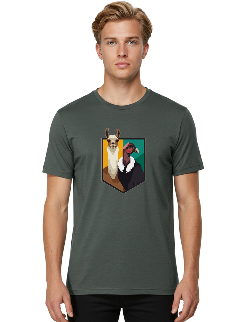 Llama-And-Goat Men'S Graphic Tee, 100% Cotton, Comfortable Casual Summer Wear, Machine Washable, Vintage Camera, Old Camera, Antique Camera, Black Camera, Classic Photography, Photography Equipment, Nostalgic Device, Film Camera, Camera Art Bam796