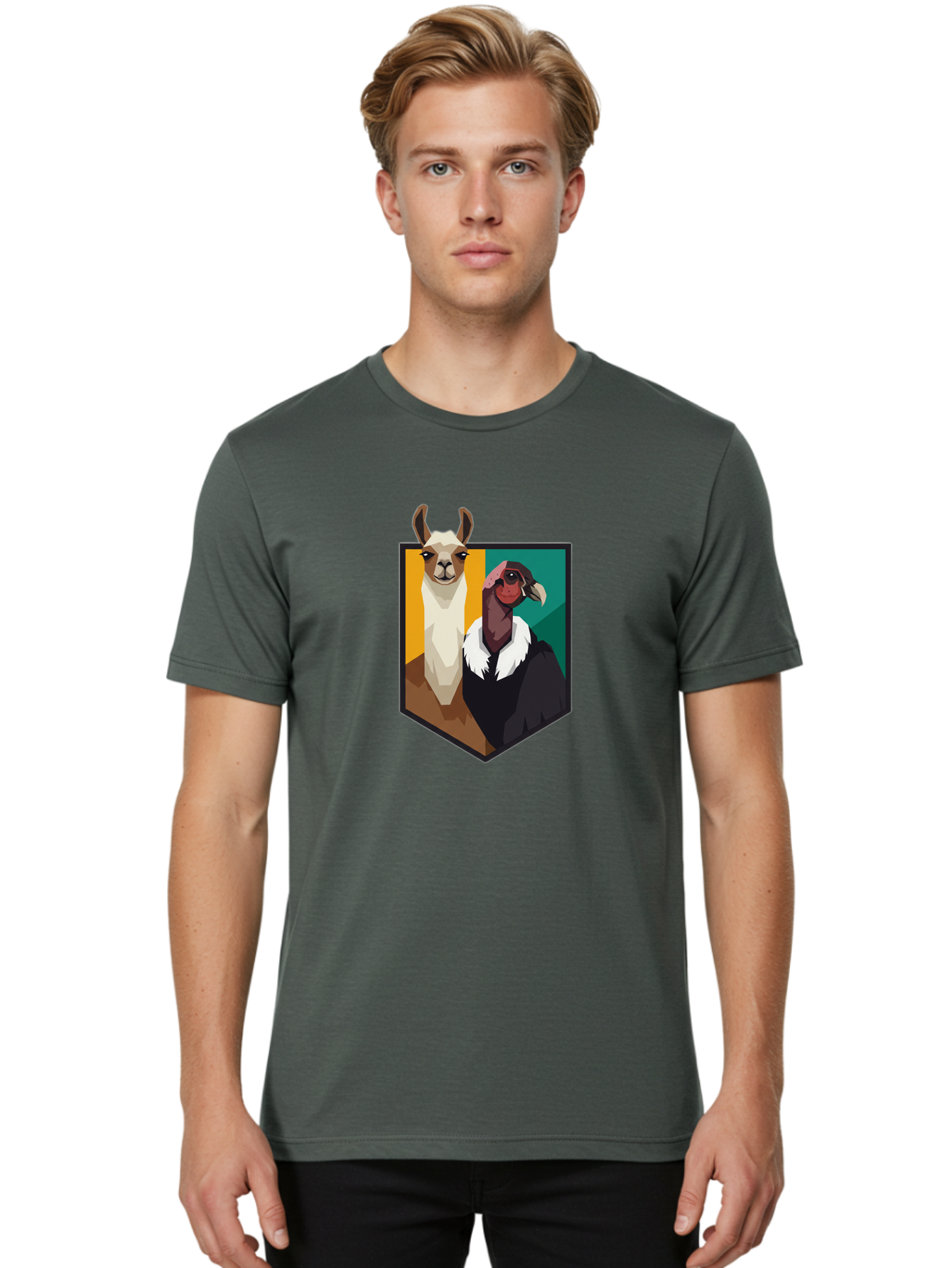 Llama-And-Goat Men'S Graphic Tee, 100% Cotton, Comfortable Casual Summer Wear, Machine Washable, Vintage Camera, Old Camera, Antique Camera, Black Camera, Classic Photography, Photography Equipment, Nostalgic Device, Film Camera, Camera Art Bam796