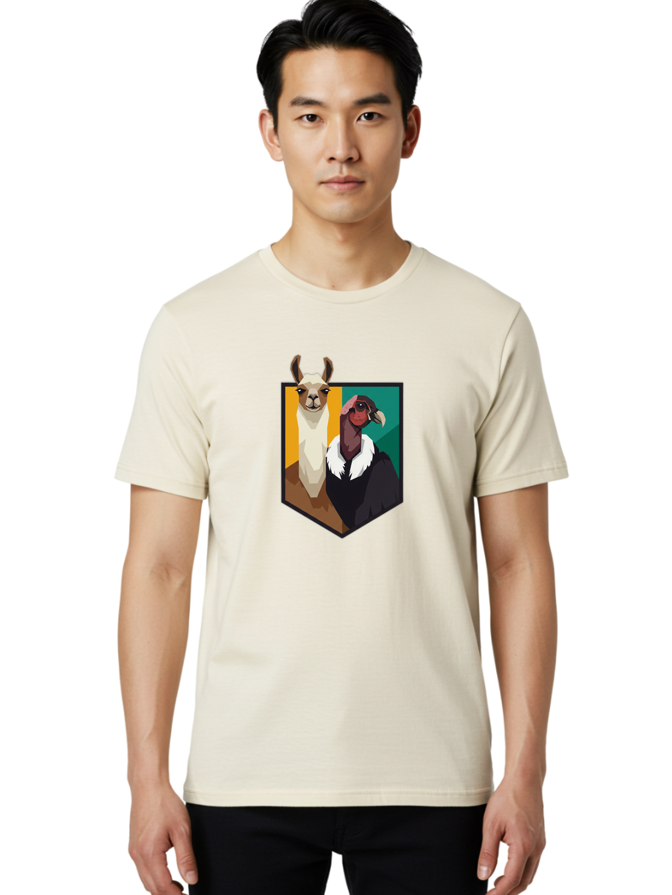 Llama-And-Goat Men'S Graphic Tee, 100% Cotton, Comfortable Casual Summer Wear, Machine Washable, Vintage Camera, Old Camera, Antique Camera, Black Camera, Classic Photography, Photography Equipment, Nostalgic Device, Film Camera, Camera Art Bam796