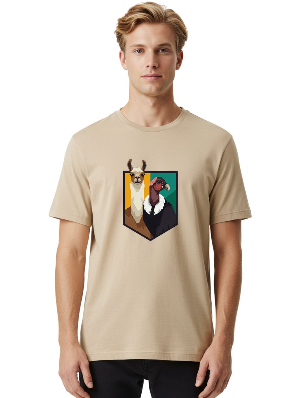 Llama-And-Goat Men'S Graphic Tee, 100% Cotton, Comfortable Casual Summer Wear, Machine Washable, Vintage Camera, Old Camera, Antique Camera, Black Camera, Classic Photography, Photography Equipment, Nostalgic Device, Film Camera, Camera Art Bam796